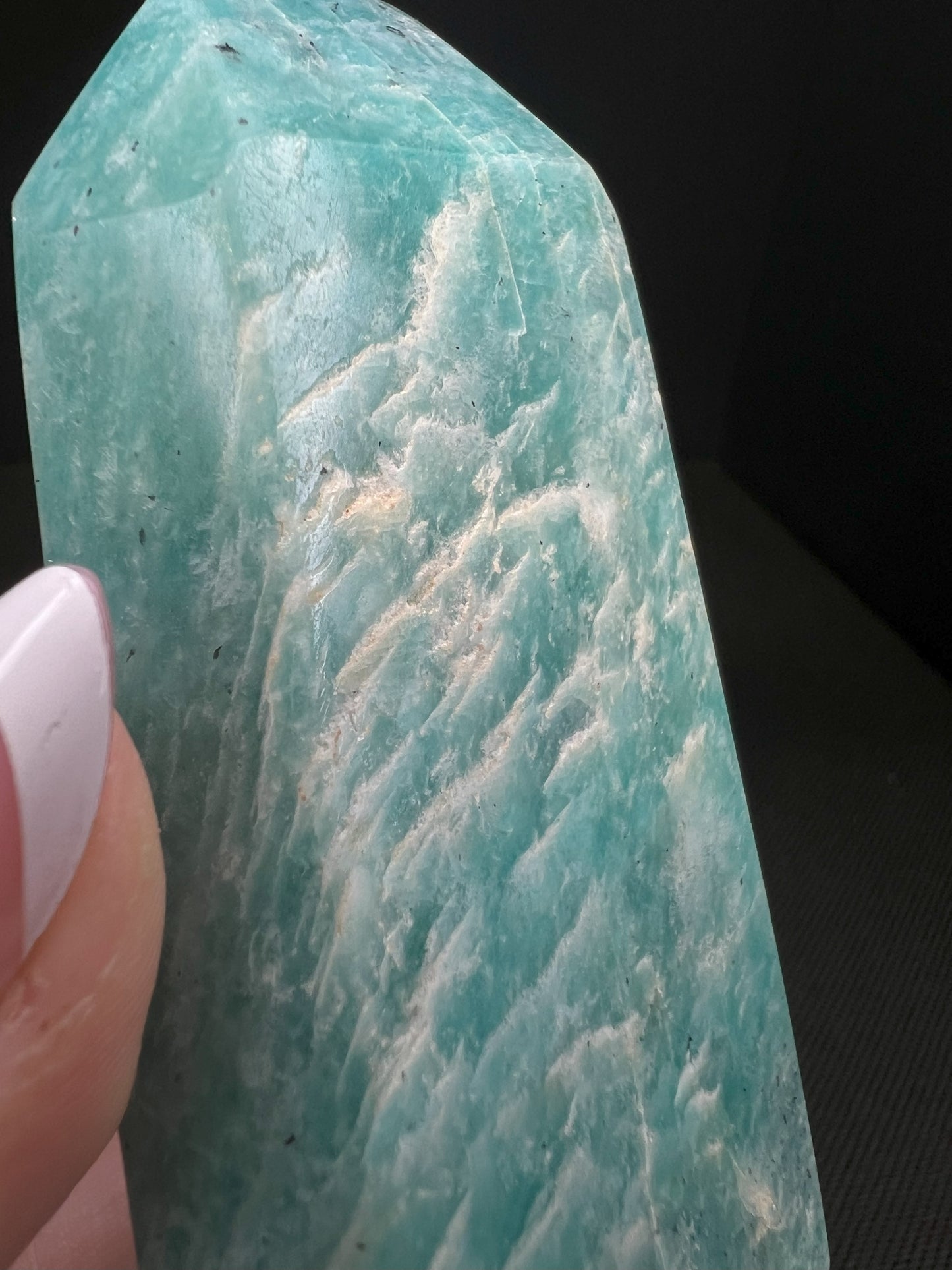 Amazonite Point/Prism Free Standing- Home Décor, Statement Piece, gift