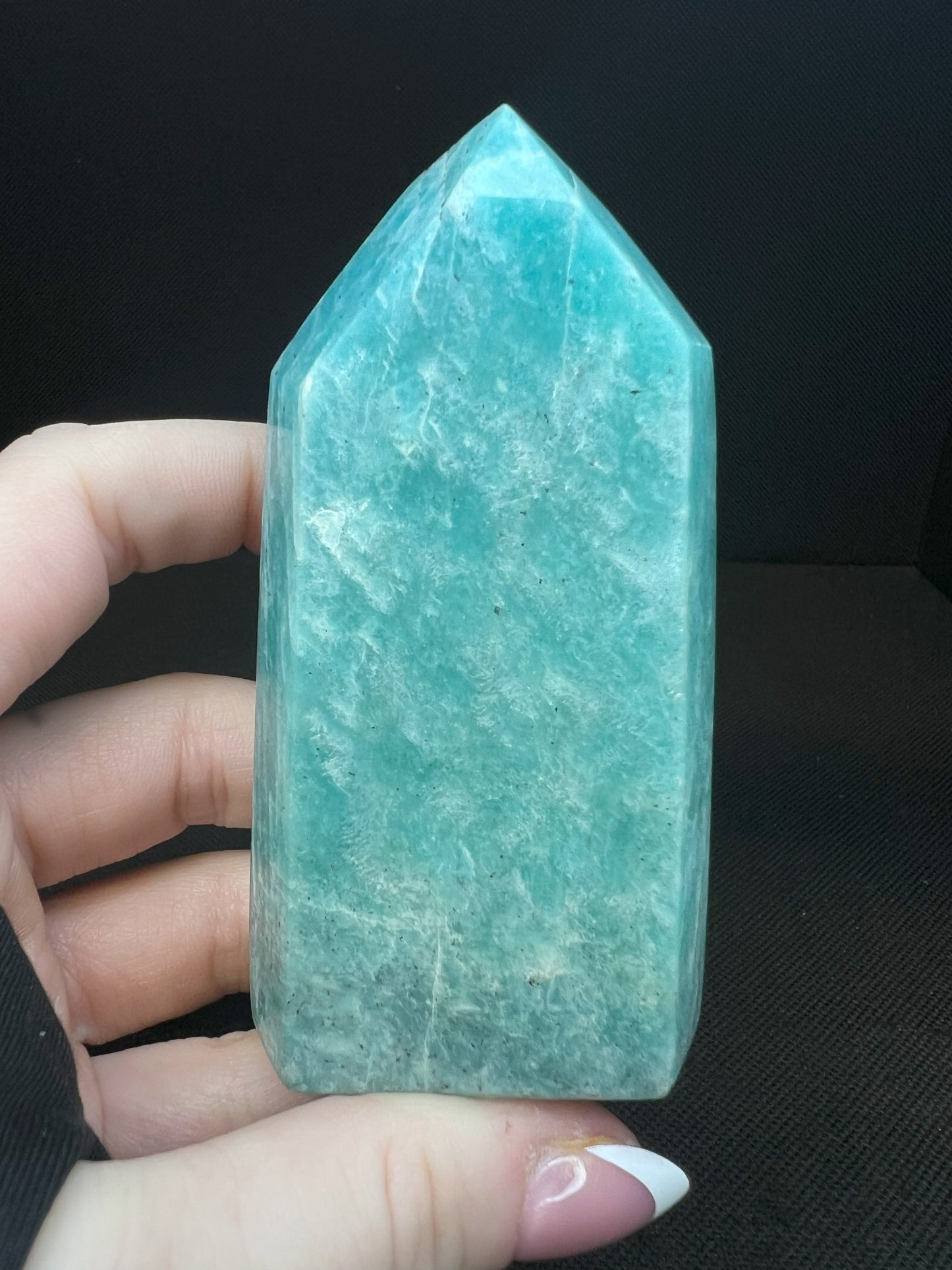 Amazonite Point/Prism Free Standing- Home Décor, Statement Piece, gift