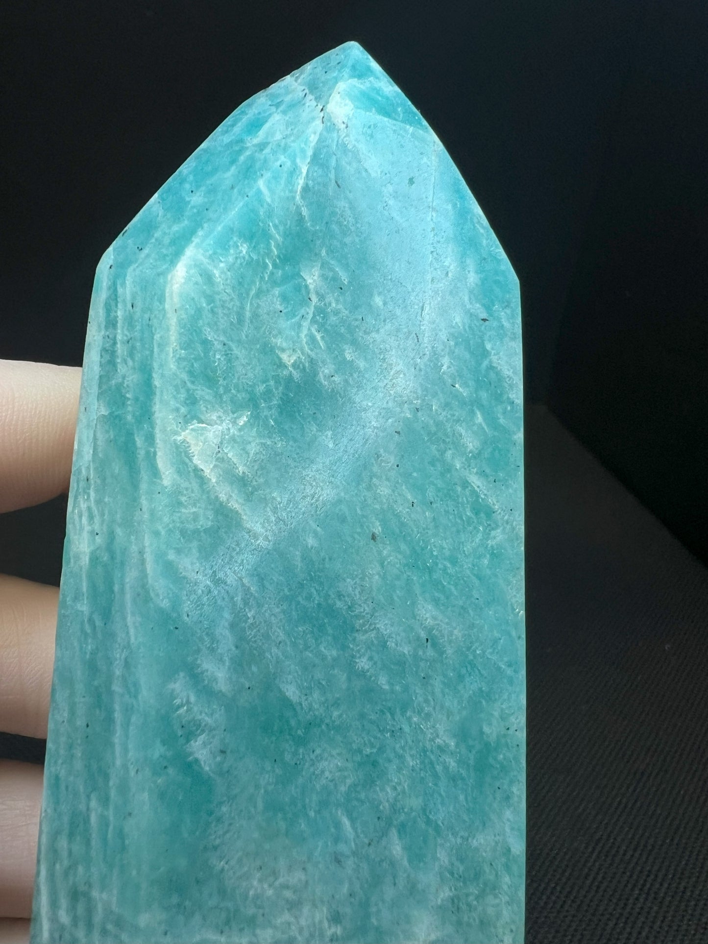 Amazonite Point/Prism Free Standing- Home Décor, Statement Piece, gift