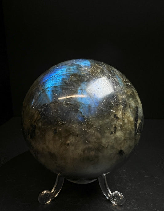 High Quality, Polished Labradorite Sphere- Home Décor Statement Piece