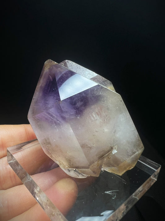 Rare Natural Exceptional Elestial Amethyst Twin Sceptre From Madagascar Collectors Piece Home Décor Statement Piece