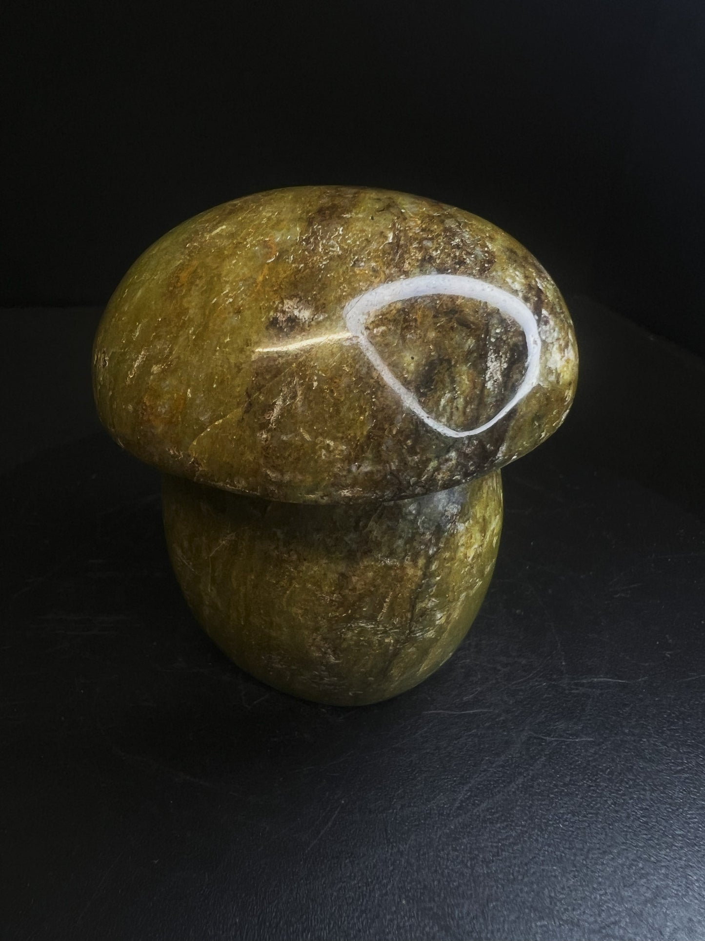 Polished Green Opal Mushroom From Madagascar- Home Decor, Gift