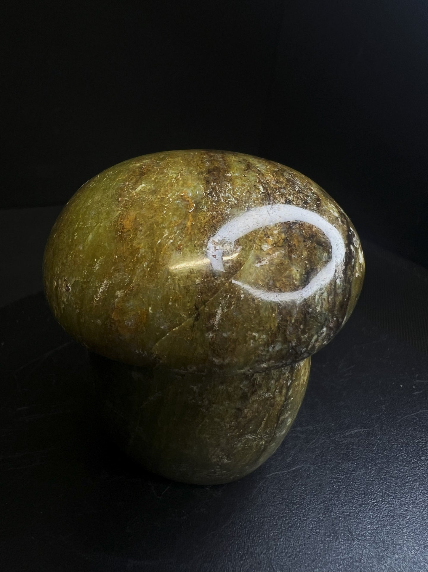 Polished Green Opal Mushroom From Madagascar- Home Decor, Gift