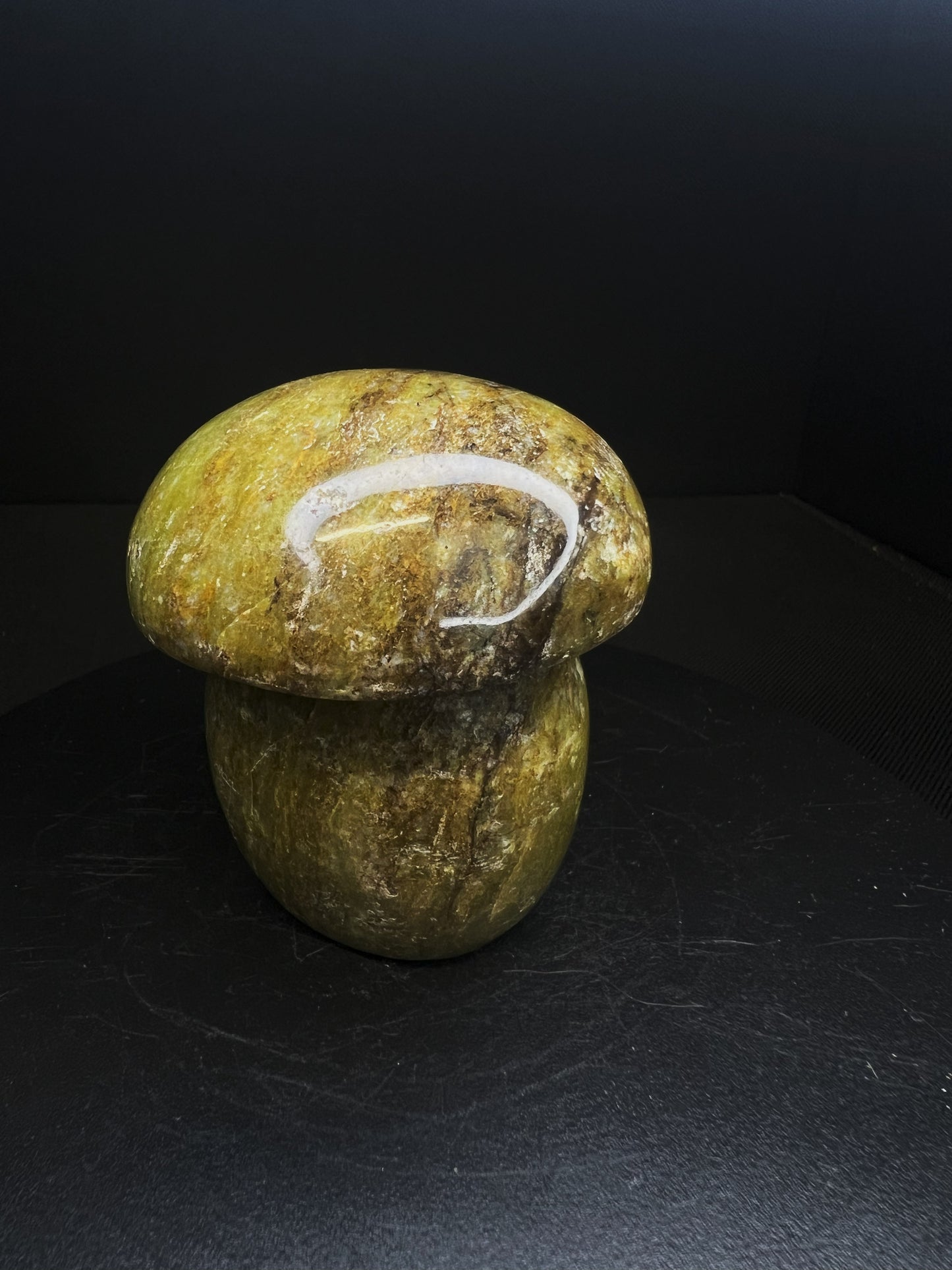 Polished Green Opal Mushroom From Madagascar- Home Decor, Gift