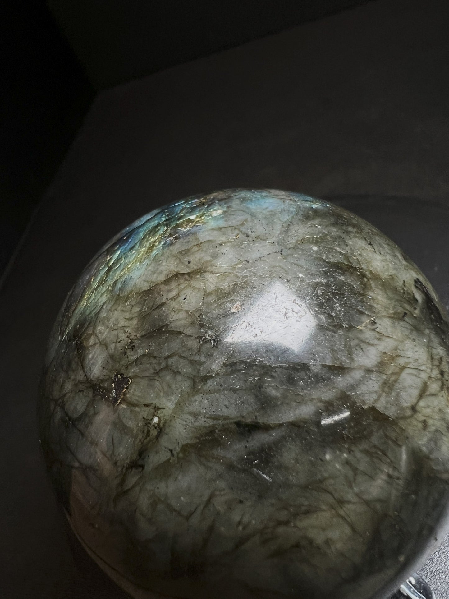 High Quality, Polished Labradorite Sphere- Home Décor Statement Piece