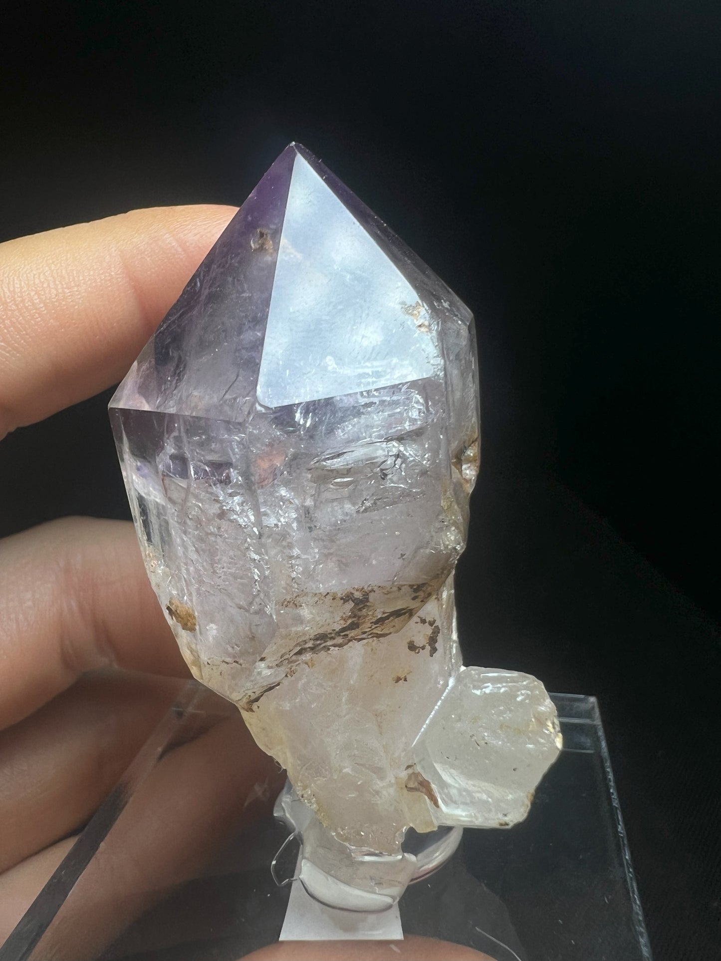 Rare Natural Exceptional Elestial Amethyst Sceptre from Madagascar Collectors Piece Statement Piece Home decor