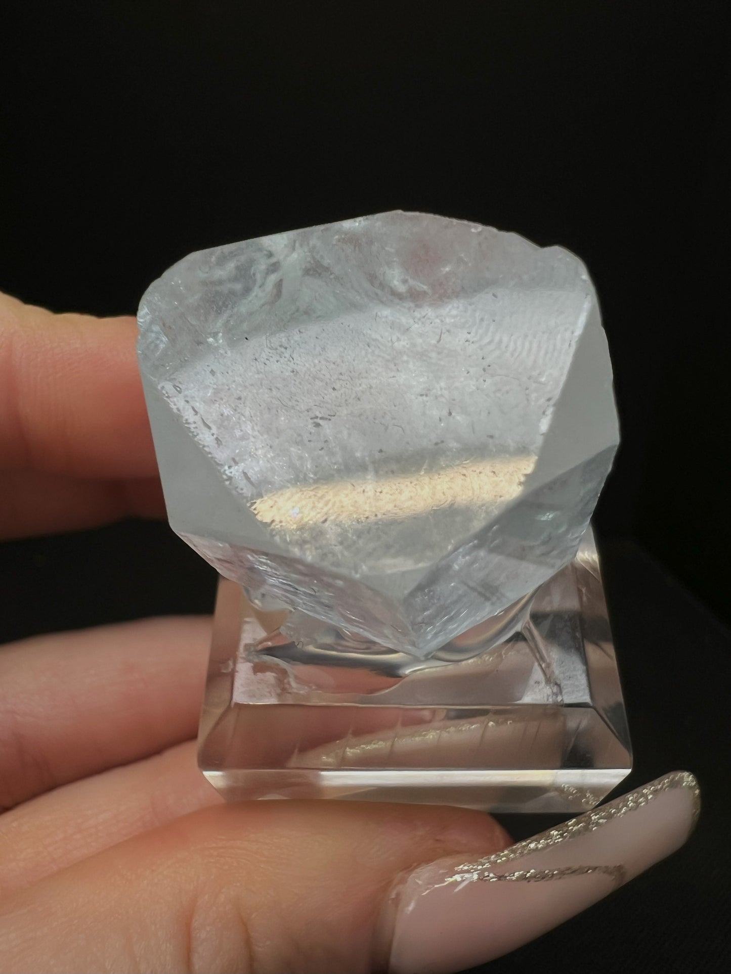 Phenomenal Natural Rough Aquamarine Specimen From Pakistan(Stand Included)- Home décor, Collectors piece