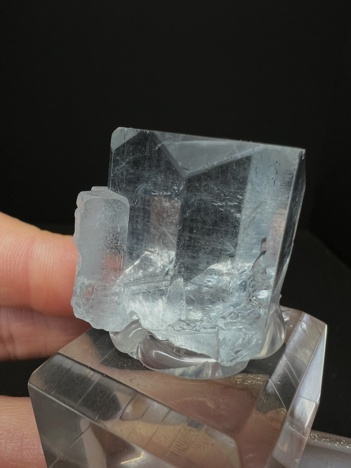 Phenomenal Natural Rough Aquamarine Specimen From Pakistan(Stand Included)- Home décor, Collectors piece