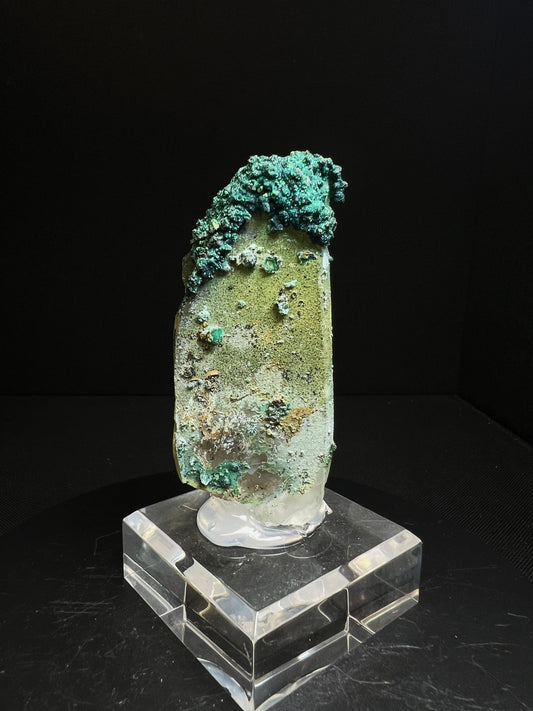 Natural Chrysocolla On Quartz From The Tentadora Mine, Peru - Collectors Piece, Home Décor, Gift