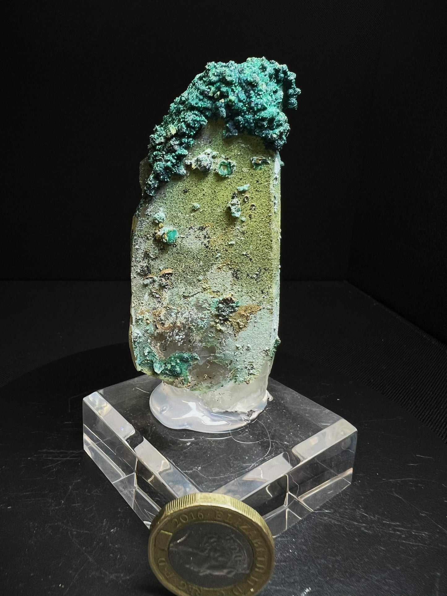 Natural Chrysocolla On Quartz From The Tentadora Mine, Peru - Collectors Piece, Home Décor, Gift