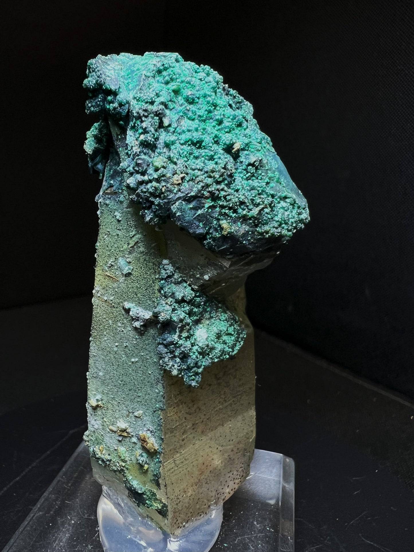 Natural Chrysocolla On Quartz From The Tentadora Mine, Peru - Collectors Piece, Home Décor, Gift