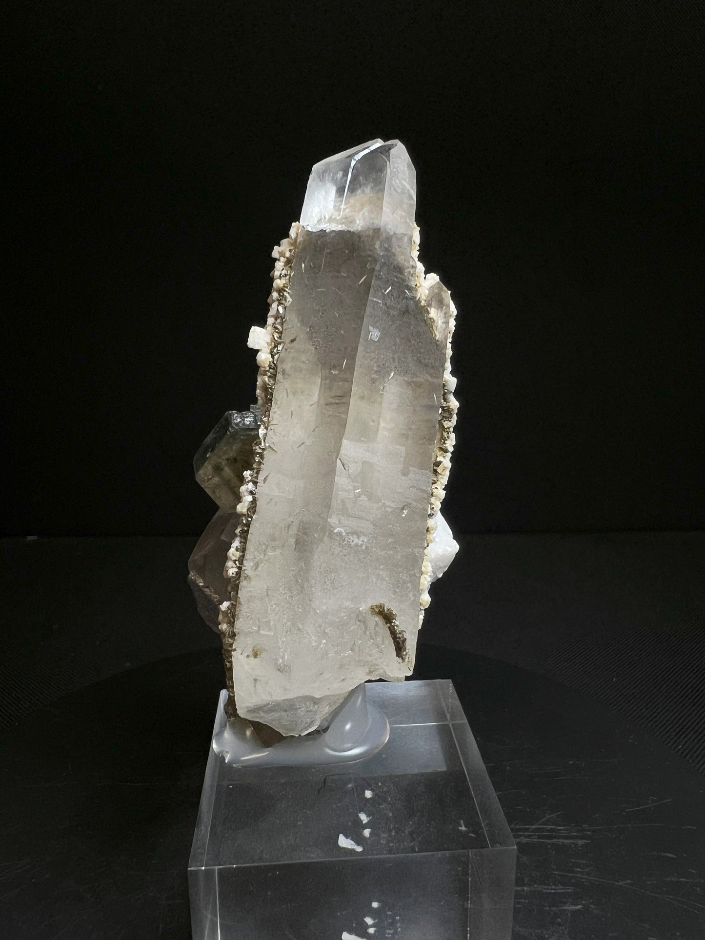 Fluorapatite Quartz, Dolomite, Mica From Panasqueira Mine, Beira Baixa, Portugal (Stand Included) Collectors Piece