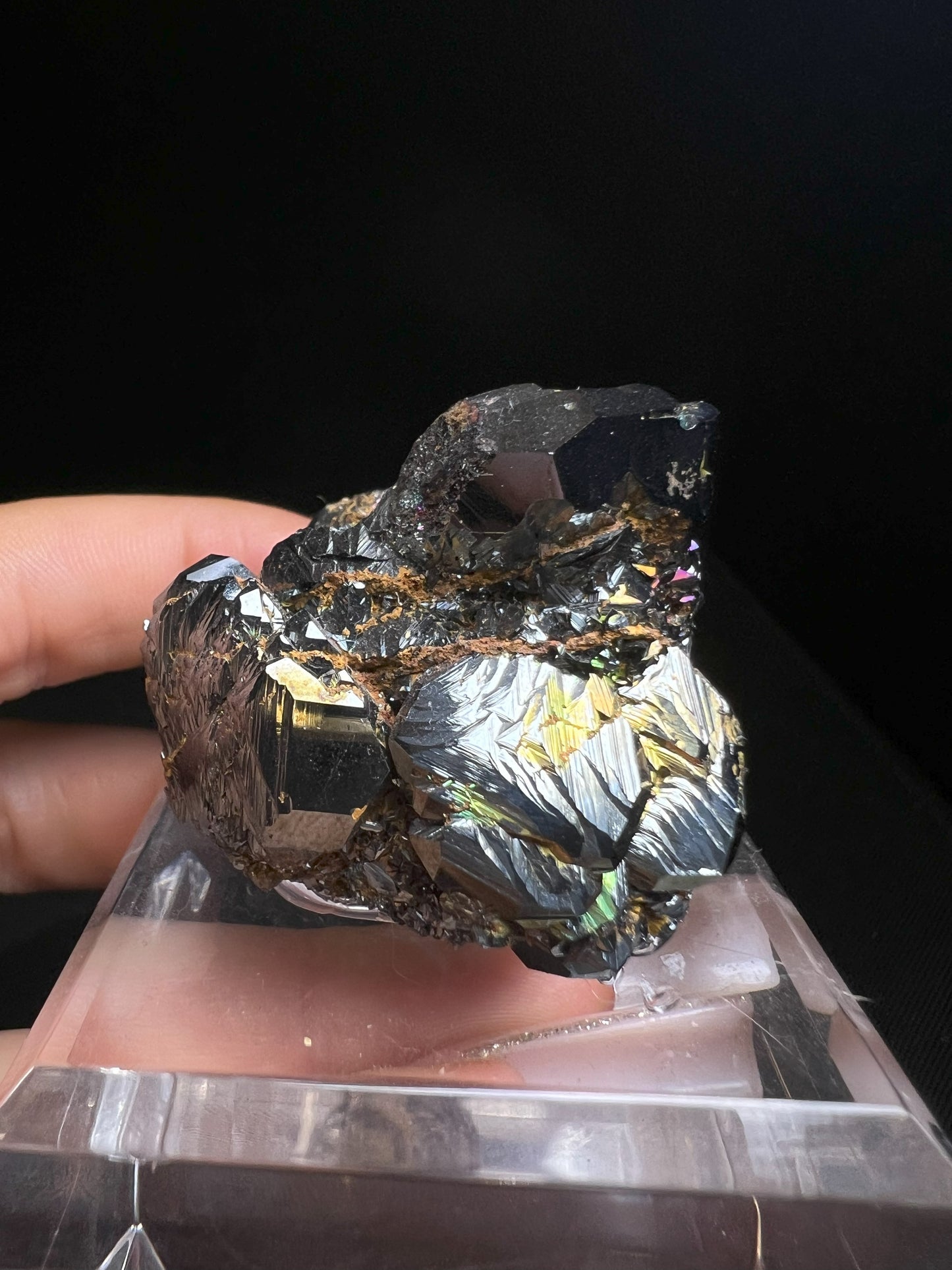 Rainbow Hematite With Quartz From Italy- Collectors Piece, Home Décor