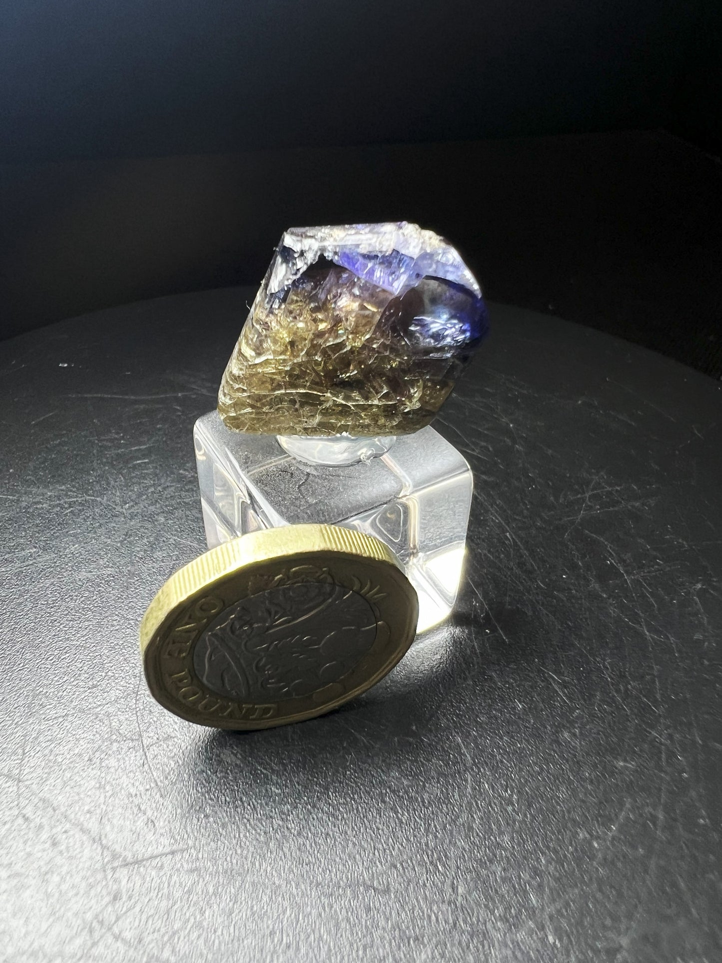 Perfect Formation Of Tanzanite From Tanzania (Stand Included) Collectors Piece