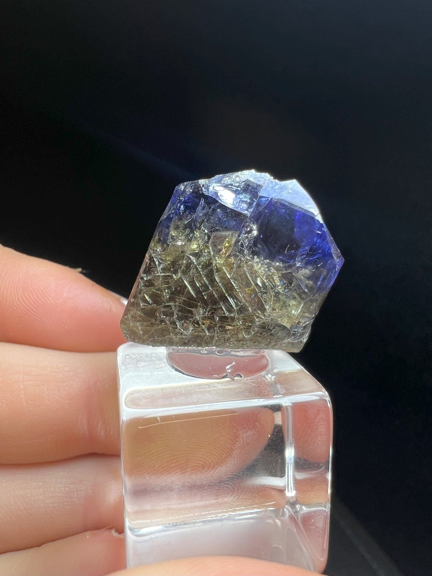 Perfect Formation Of Tanzanite From Tanzania (Stand Included) Collectors Piece