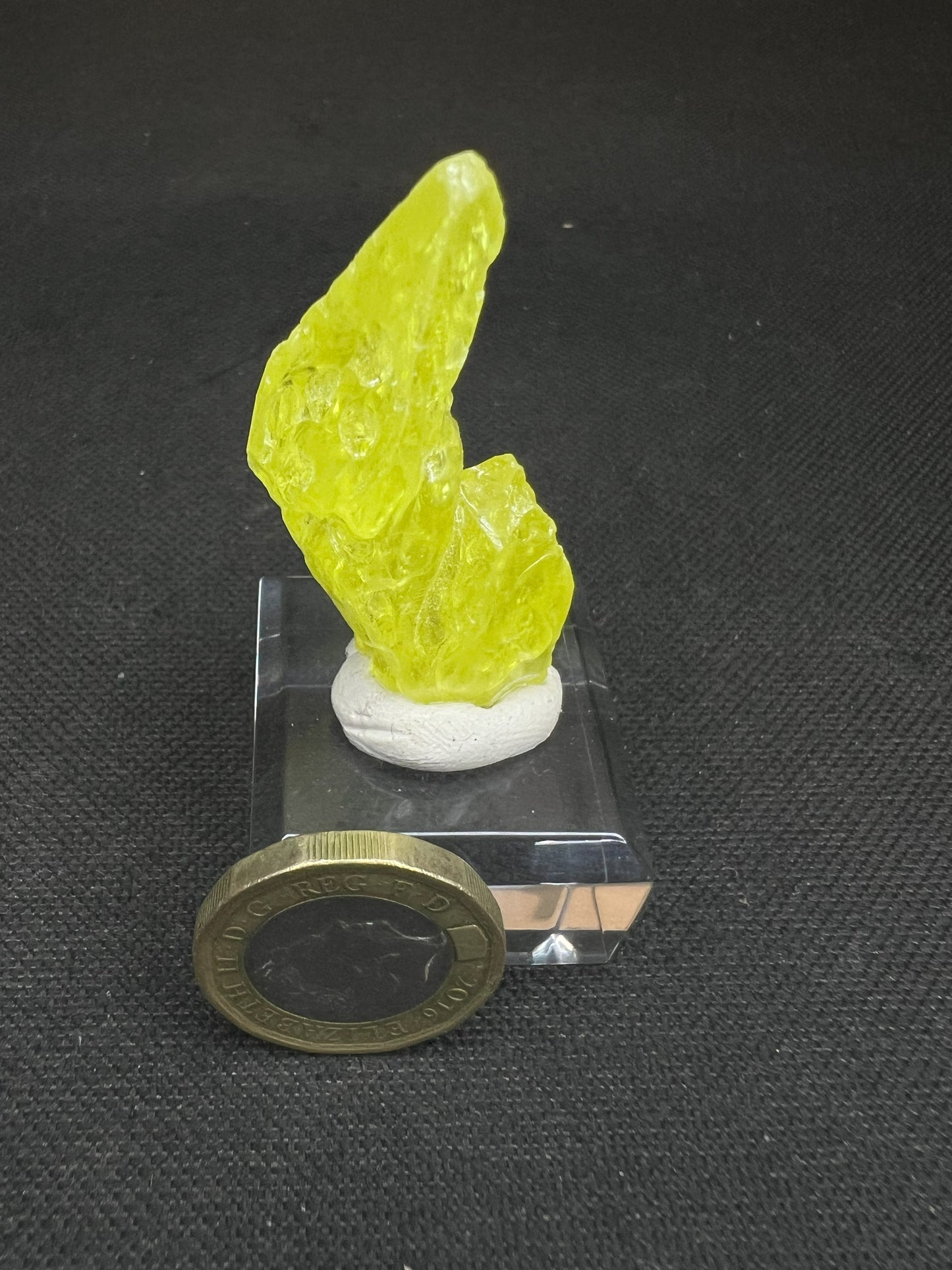 Yellow Sulphur Crystal From Bolivia- Collectors Piece, Crystal, Mineral, Gift, Home Décor