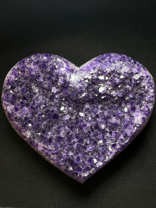 Outstanding Amethyst Heart Collectors Piece Statement Piece Home décor Perfect Gift