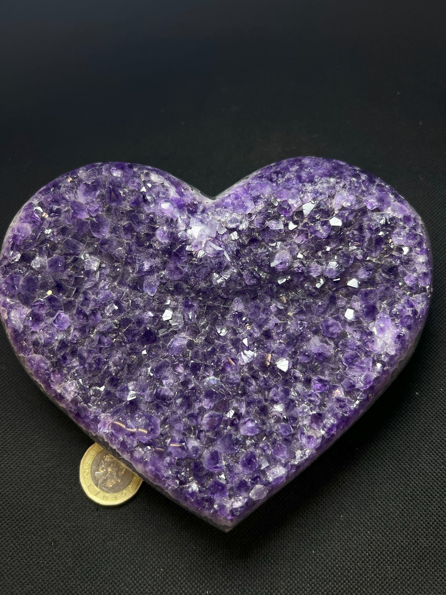 Outstanding Amethyst Heart Collectors Piece Statement Piece Home décor Perfect Gift