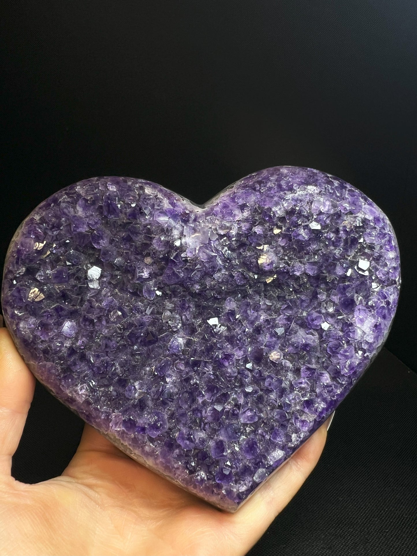 Outstanding Amethyst Heart Collectors Piece Statement Piece Home décor Perfect Gift