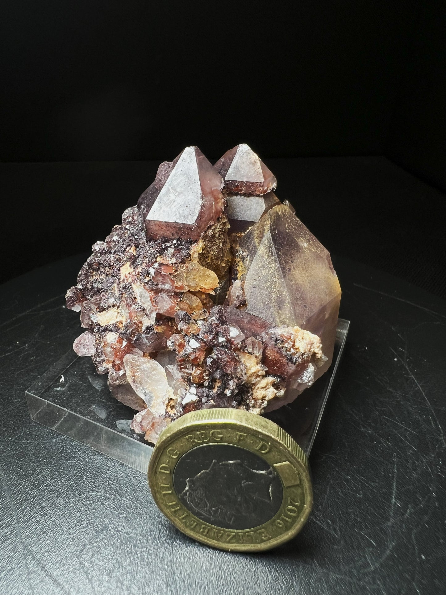Amethyst with Hematite From Orange River, Northern Cape, South Africa- collectors piece
