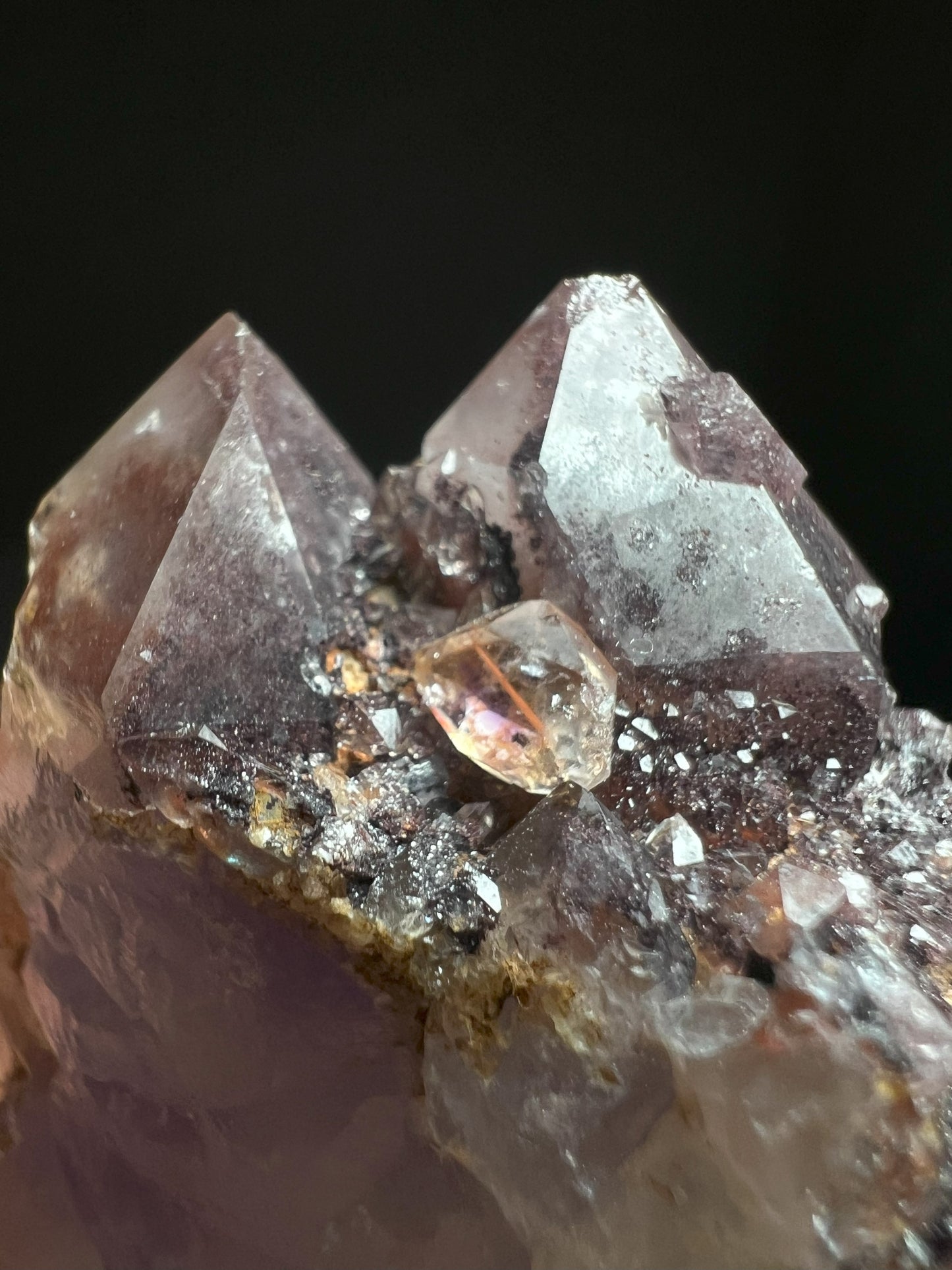 Amethyst with Hematite From Orange River, Northern Cape, South Africa- collectors piece