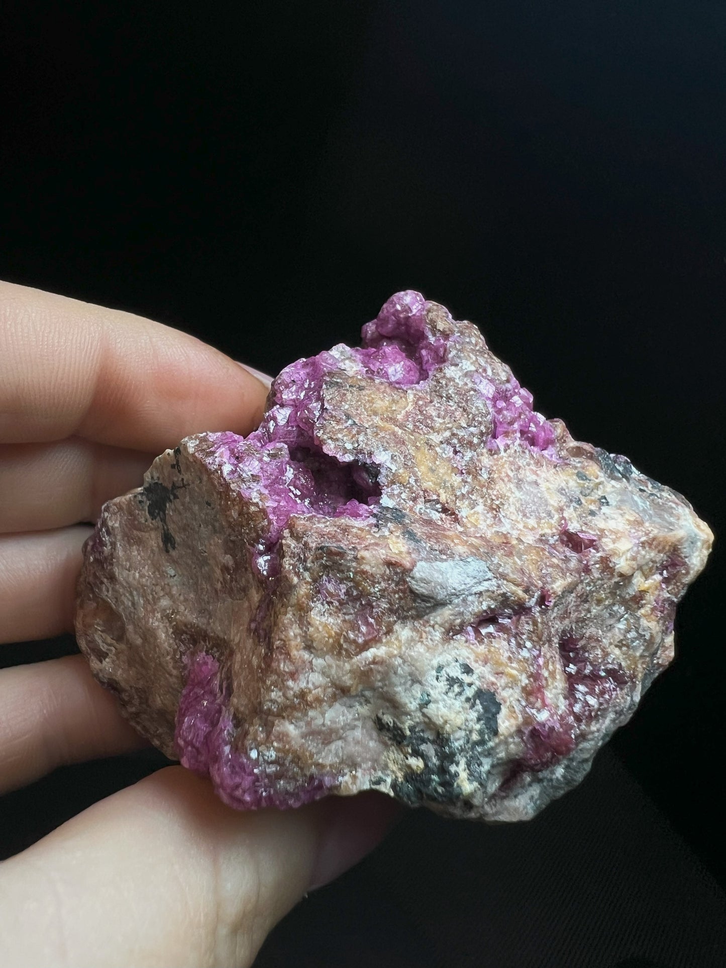 High Grade Cobalt Calcite With Heterogenite From Kakanda Deposit, Lualaba, DR Congo