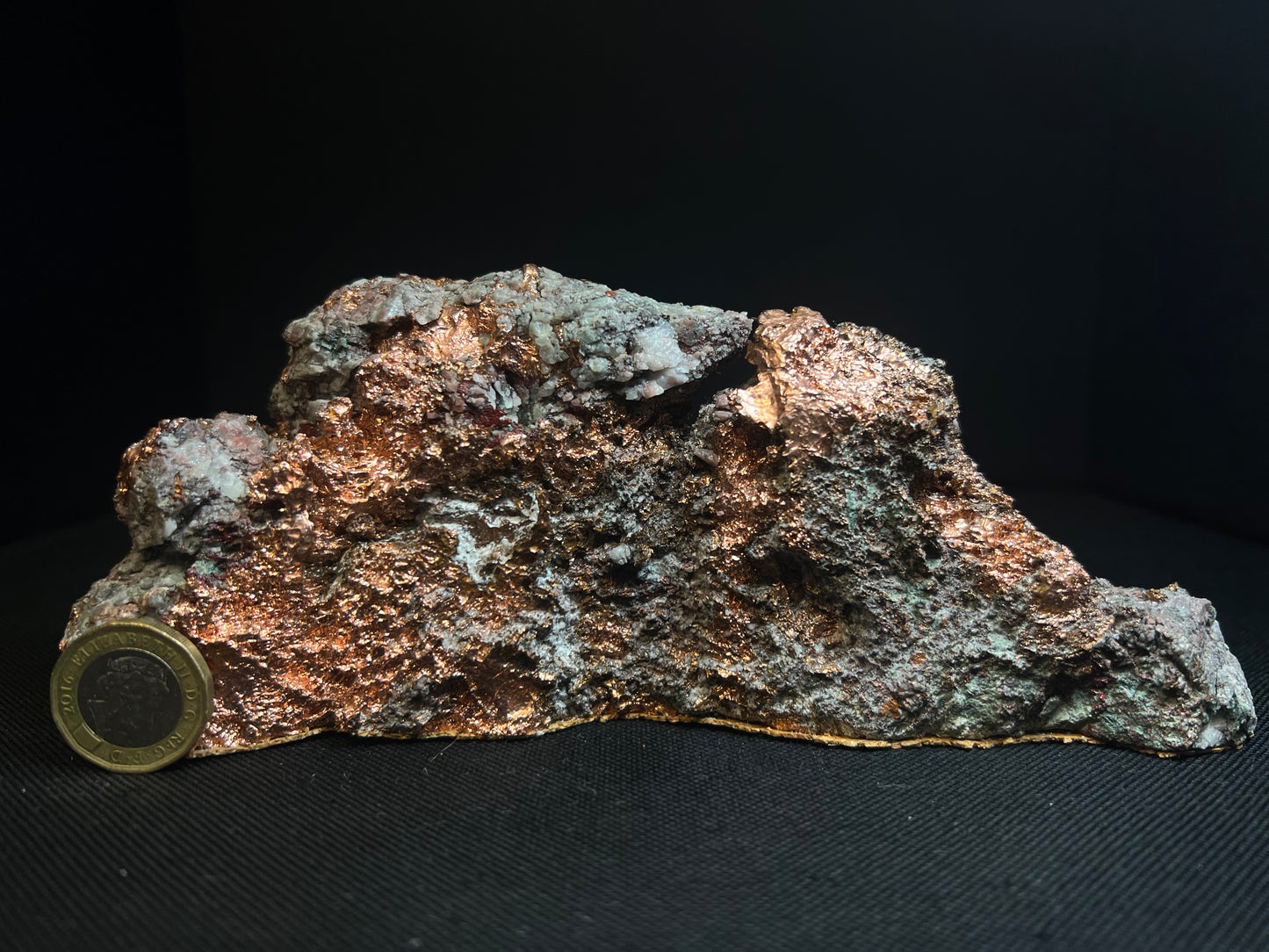 Stunning Copper And Calcite On Matrix From Michigan- Collectors Piece, Home Décor, Gift