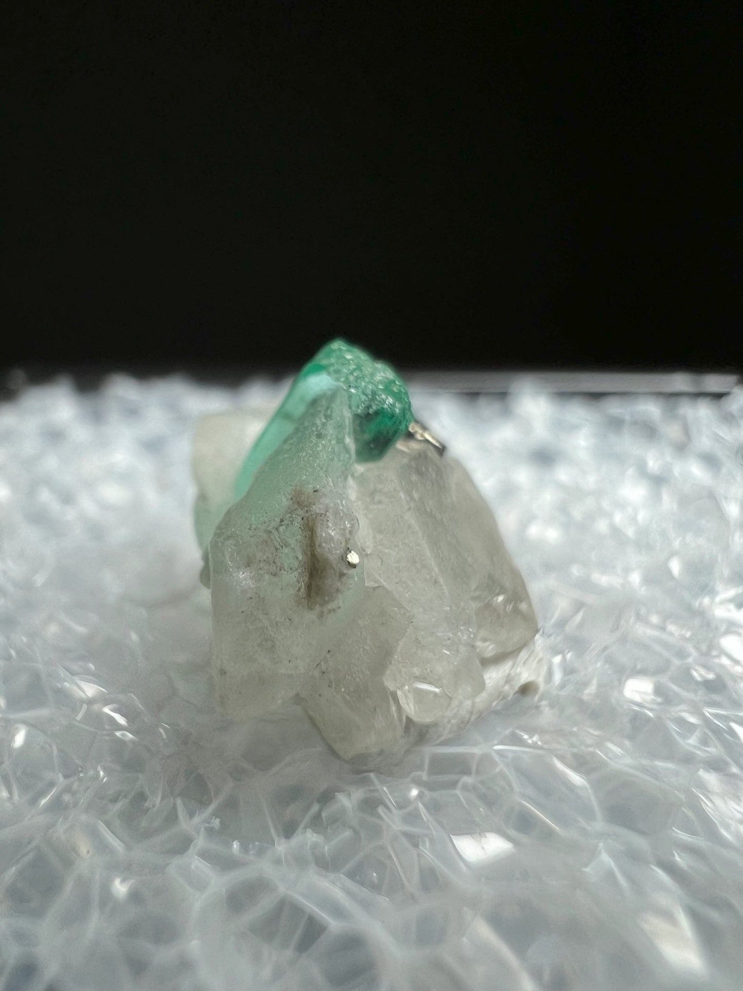 Terminated Emerald In Calcite With Pyrite From Panjshir, Afghanistan- collectors piece, Gift, Crystal
