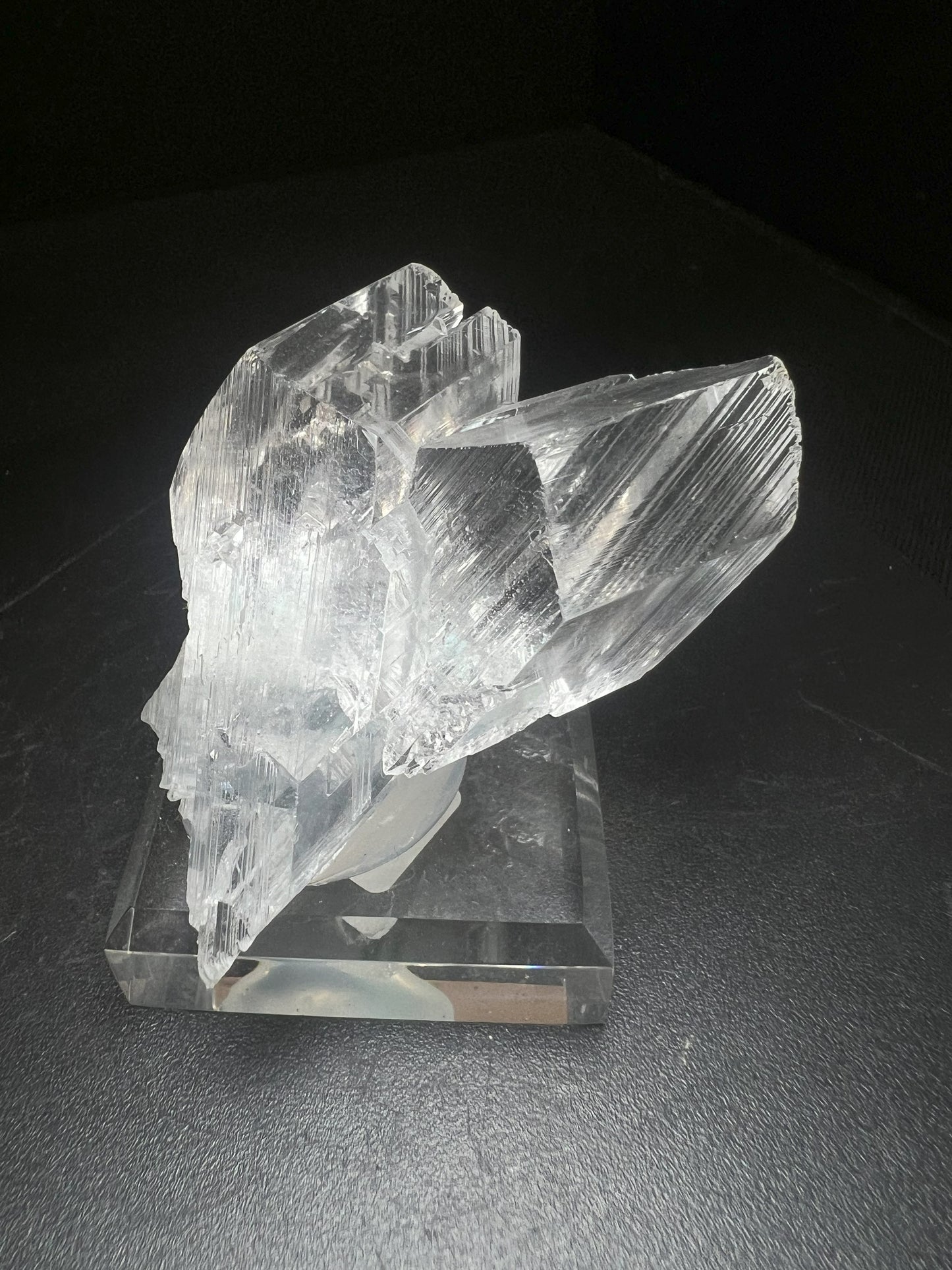 Outstanding Rare Twin Formation Of Gypsum From The Naica Mine, Chihuahua, Mexico- Collectors Piece