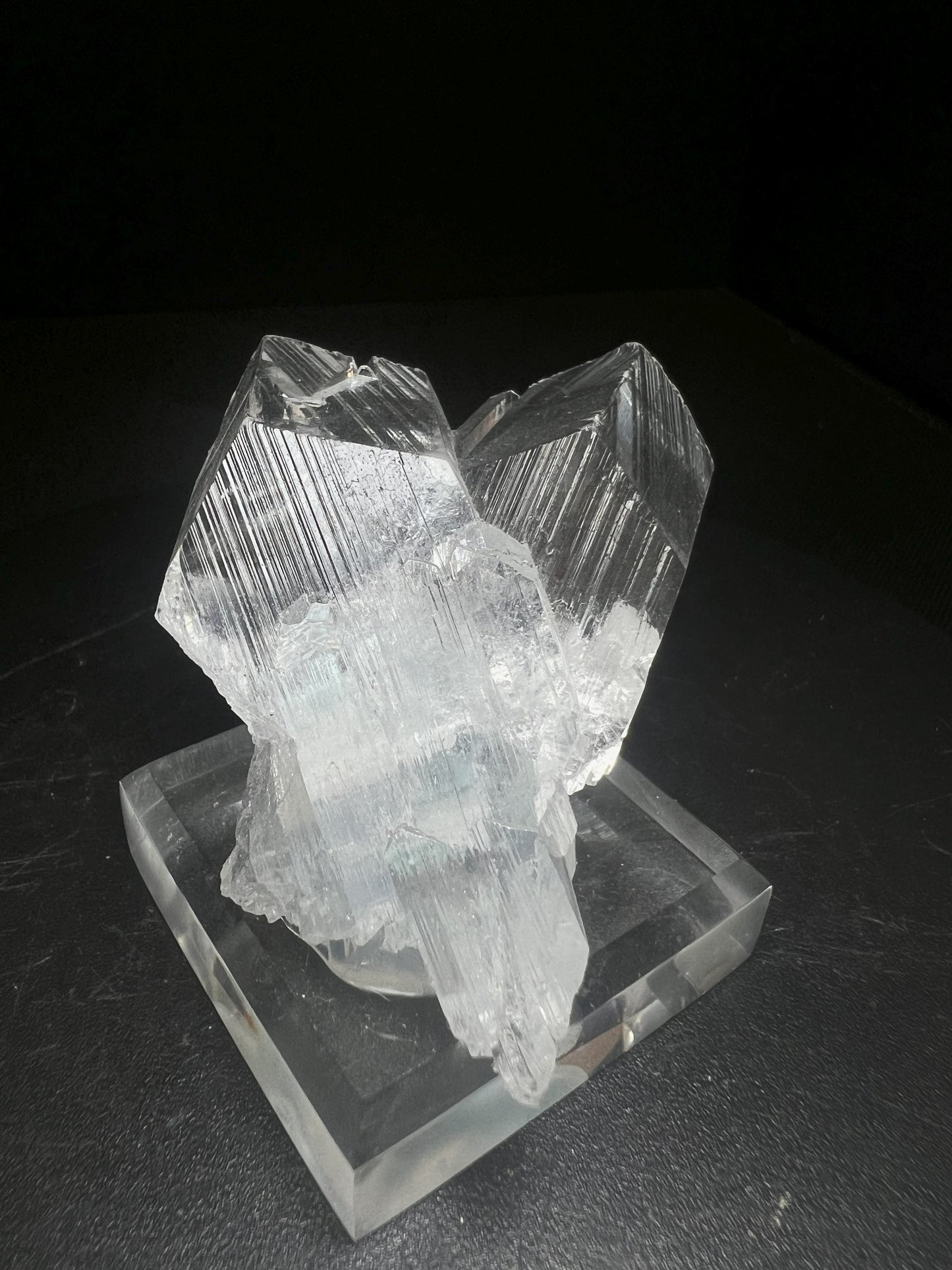 Outstanding Rare Twin Formation Of Gypsum From The Naica Mine, Chihuahua, Mexico- Collectors Piece