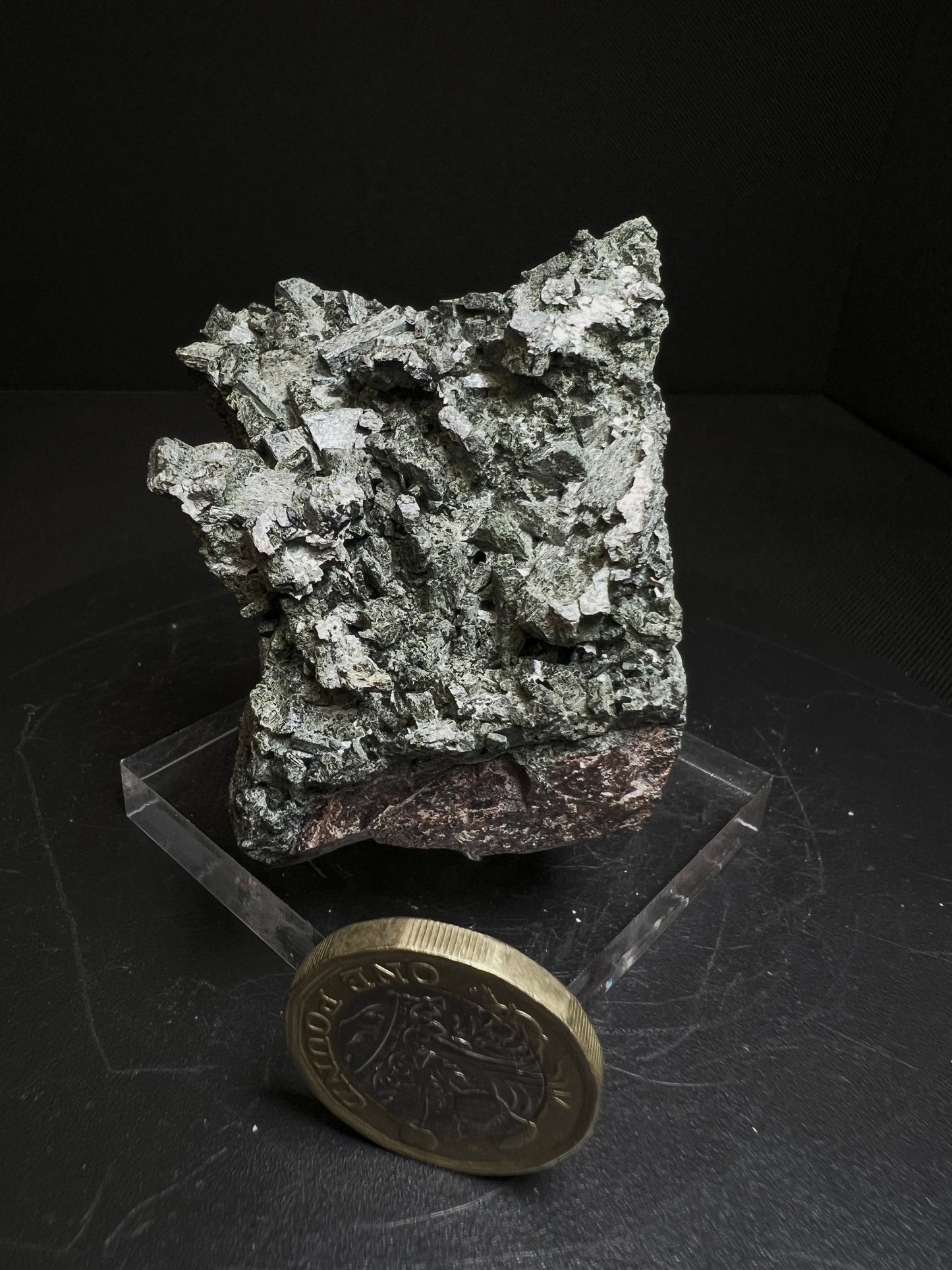 Hedenbergite From Vlastejovice, Bohemian Reg, Czech Republic- collectors piece <br>
