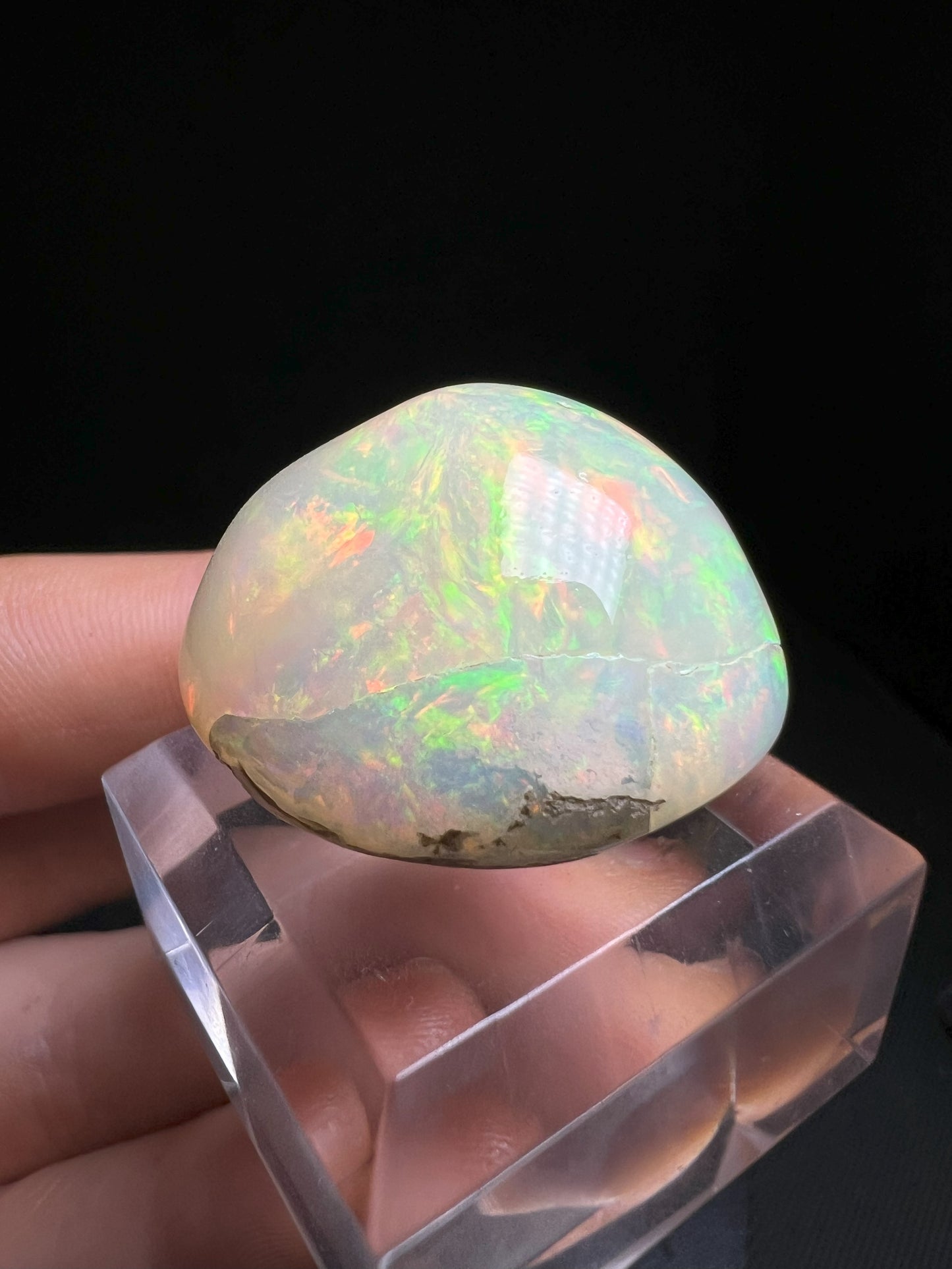 Phenomenal Welo Ethiopian Opal (Stand Included) Collectors Piece, Jewellery Making, Home Décor