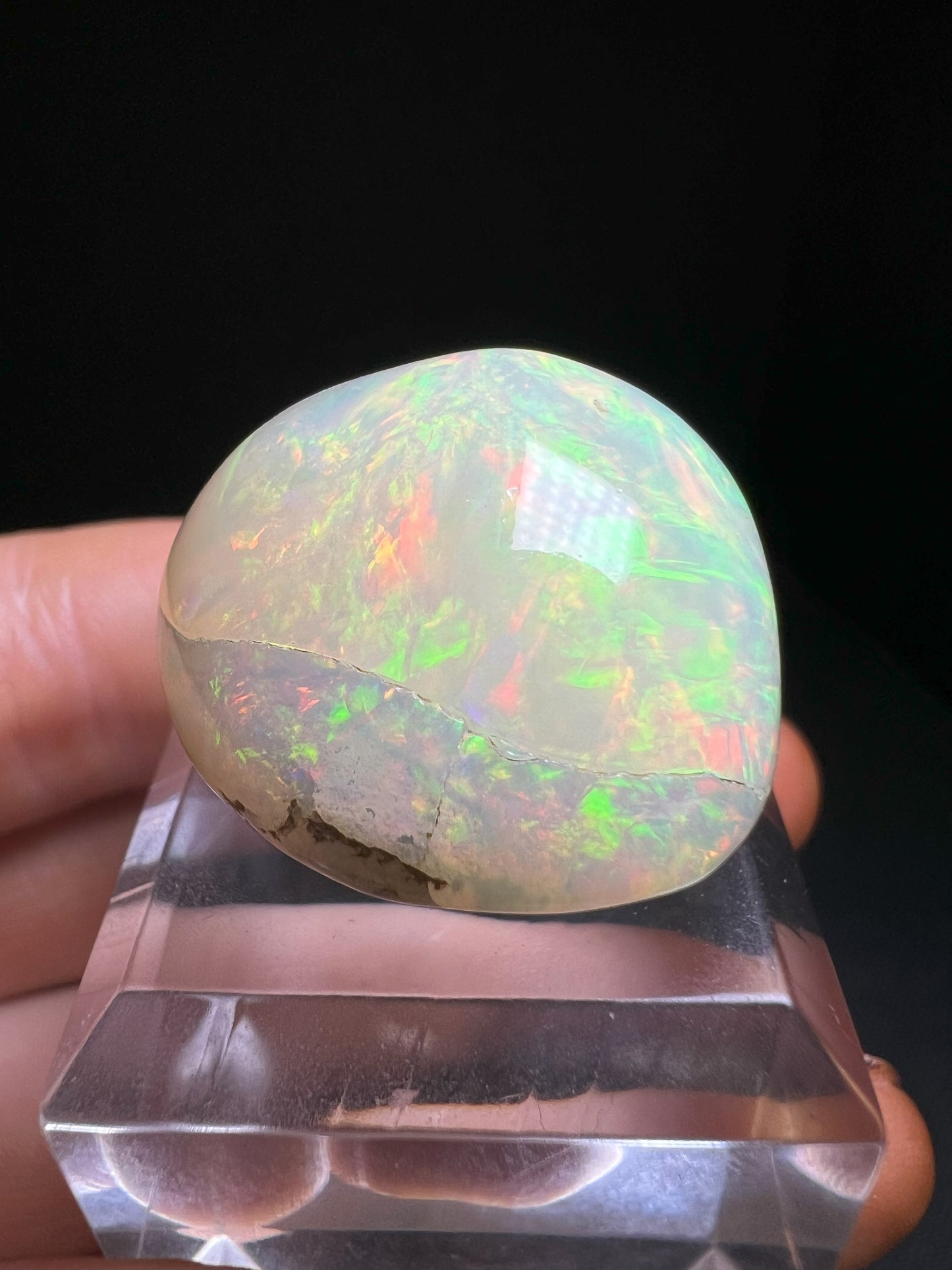 Phenomenal Welo Ethiopian Opal (Stand Included) Collectors Piece, Jewellery Making, Home Décor