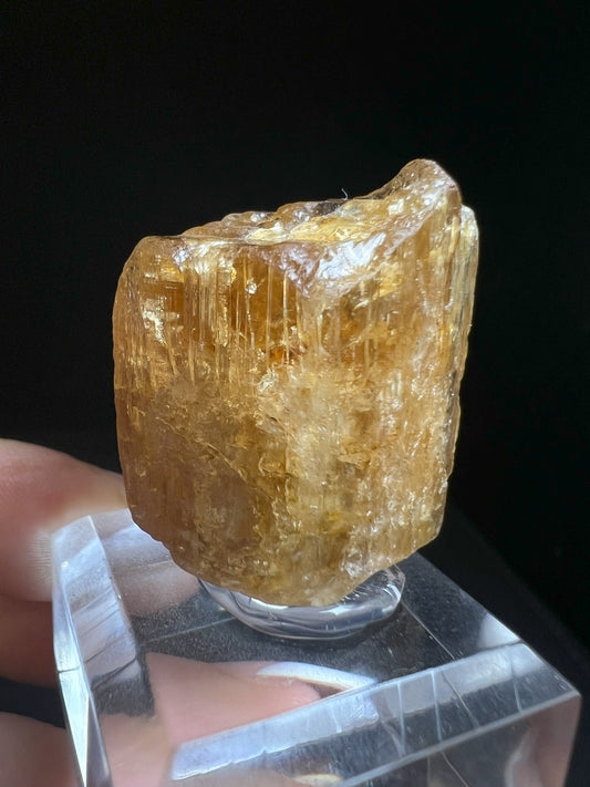 Natural Orange Double Terminated Imperial Topaz From Brazil- Collectors Piece, Home Décor