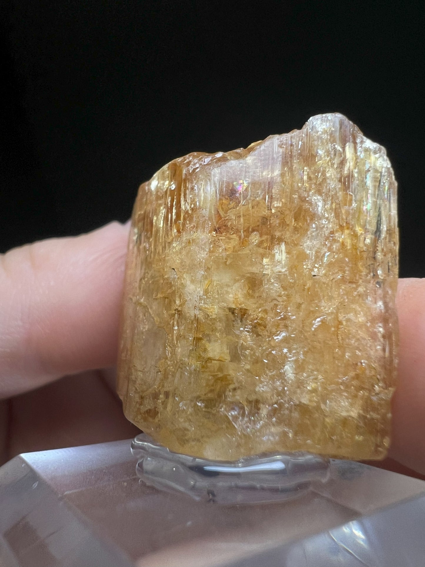 Natural Orange Double Terminated Imperial Topaz From Brazil- Collectors Piece, Home Décor