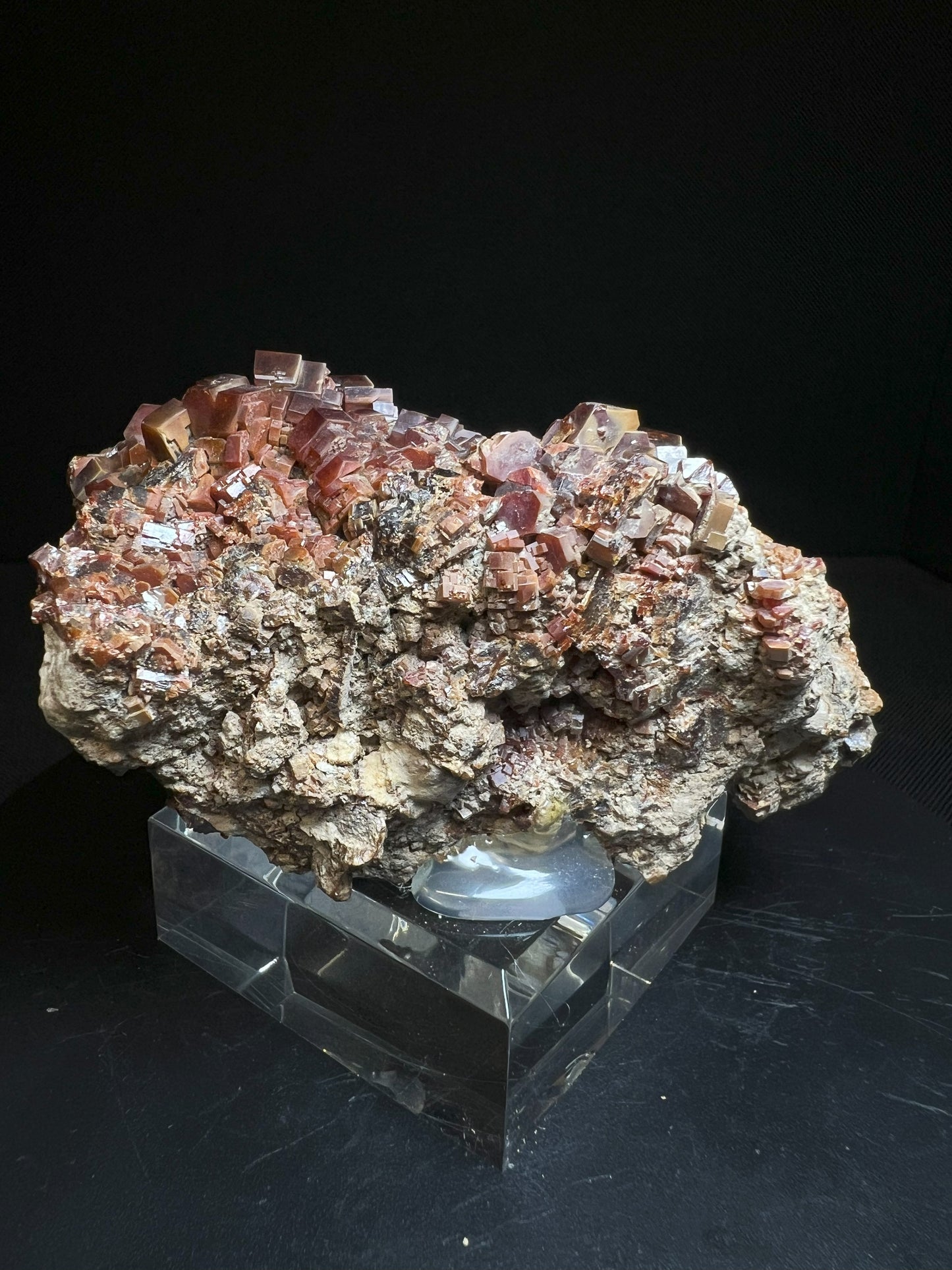 Stunning Natural Vanadinite Cluster From Morocco- Collectors Piece, Gift, Home Décor