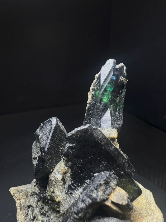 Complete Natural Vivianite Crystals On Matrix From Tomokoni Mine, Bolivia - Collectors Piece, Statement Piece, Home Décor