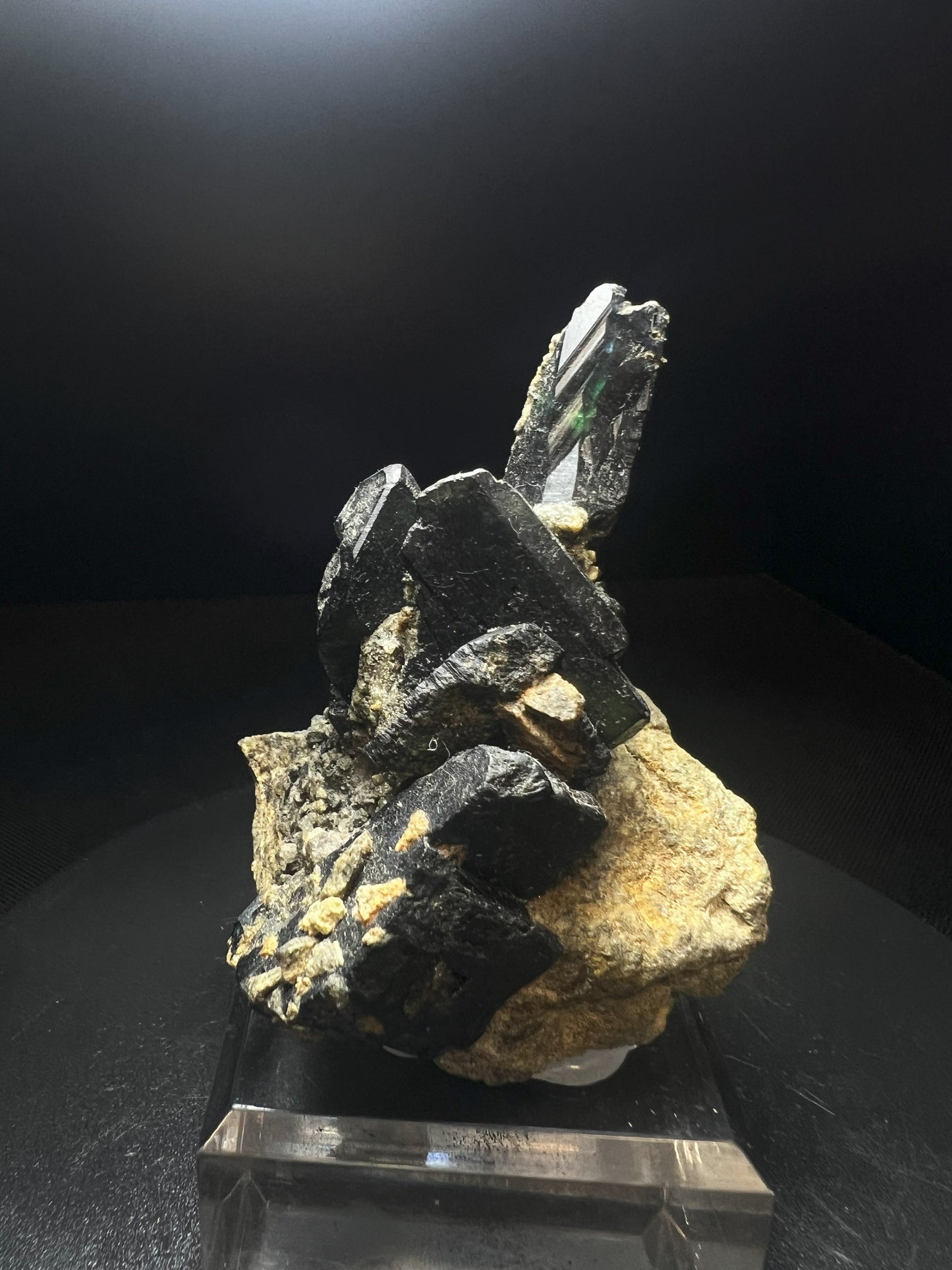 Complete Natural Vivianite Crystals On Matrix From Tomokoni Mine, Bolivia - Collectors Piece, Statement Piece, Home Décor