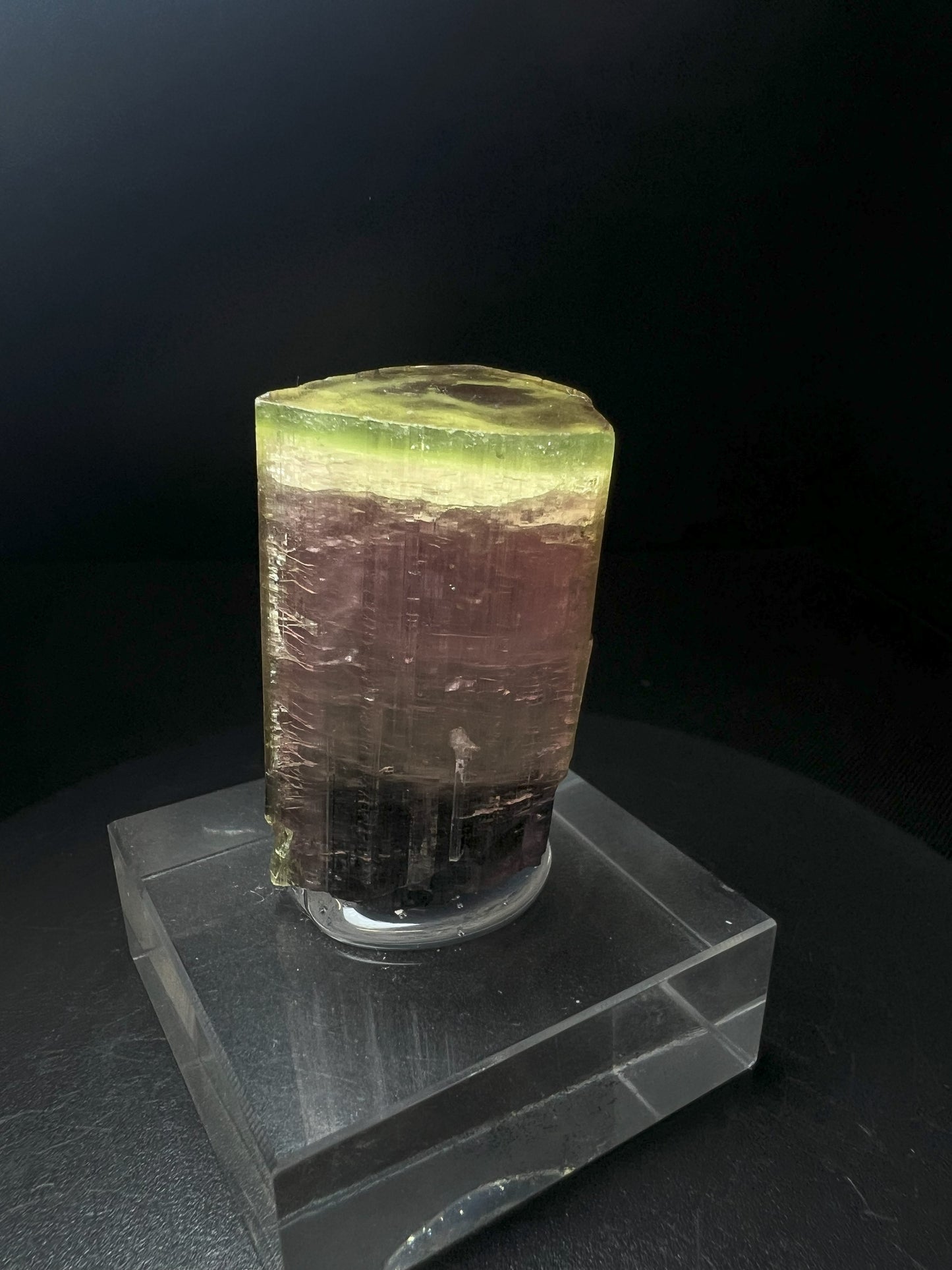 Watermelon Tourmaline On A Stand From Paprok mine, Nuristan, Afghanistan