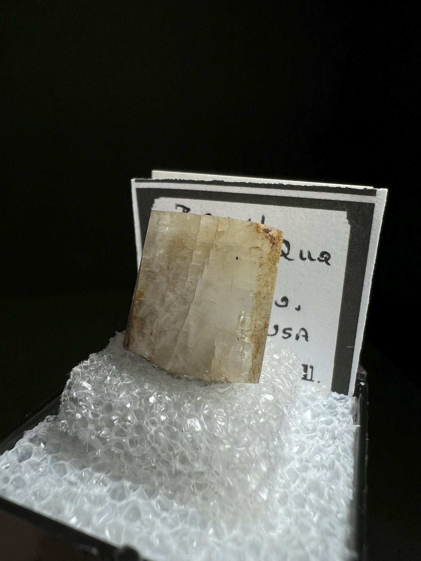 Yellow Beryl From Mount Mica, Oxford Co, Maine, USA- collectors piece, gift