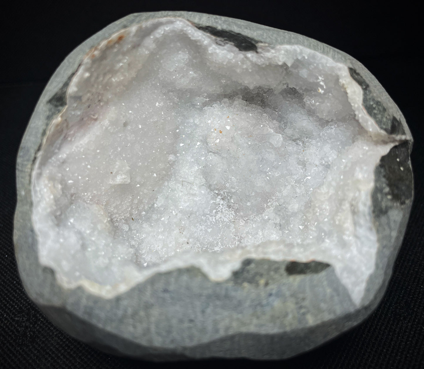 Outstanding Rare Druzy Chalcedony And Apophyllite Geode From Jalgaon District Maharashtra India Collectors Piece Home Décor