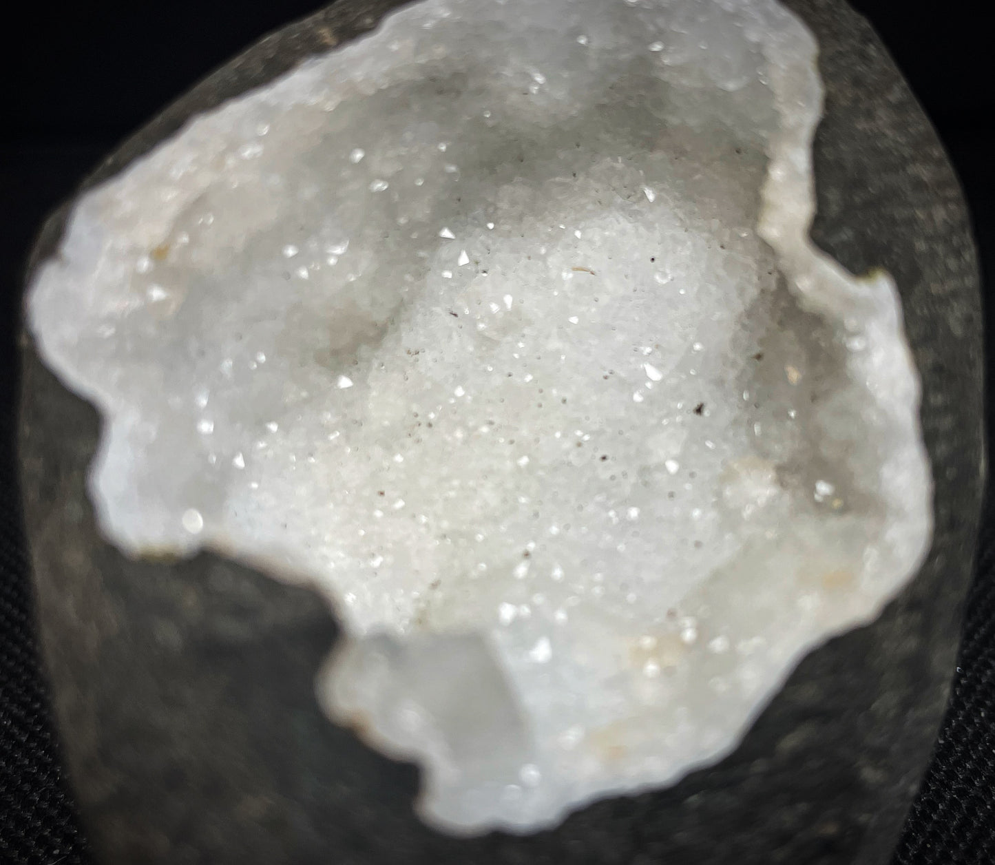 Outstanding Rare Druzy Chalcedony And Apophyllite Geode From Jalgaon District Maharashtra India Collectors Piece Home Décor