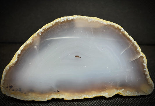 Gorgeous Polished Dyed Grey Agate Geode Crystal Home Décor Statement piece