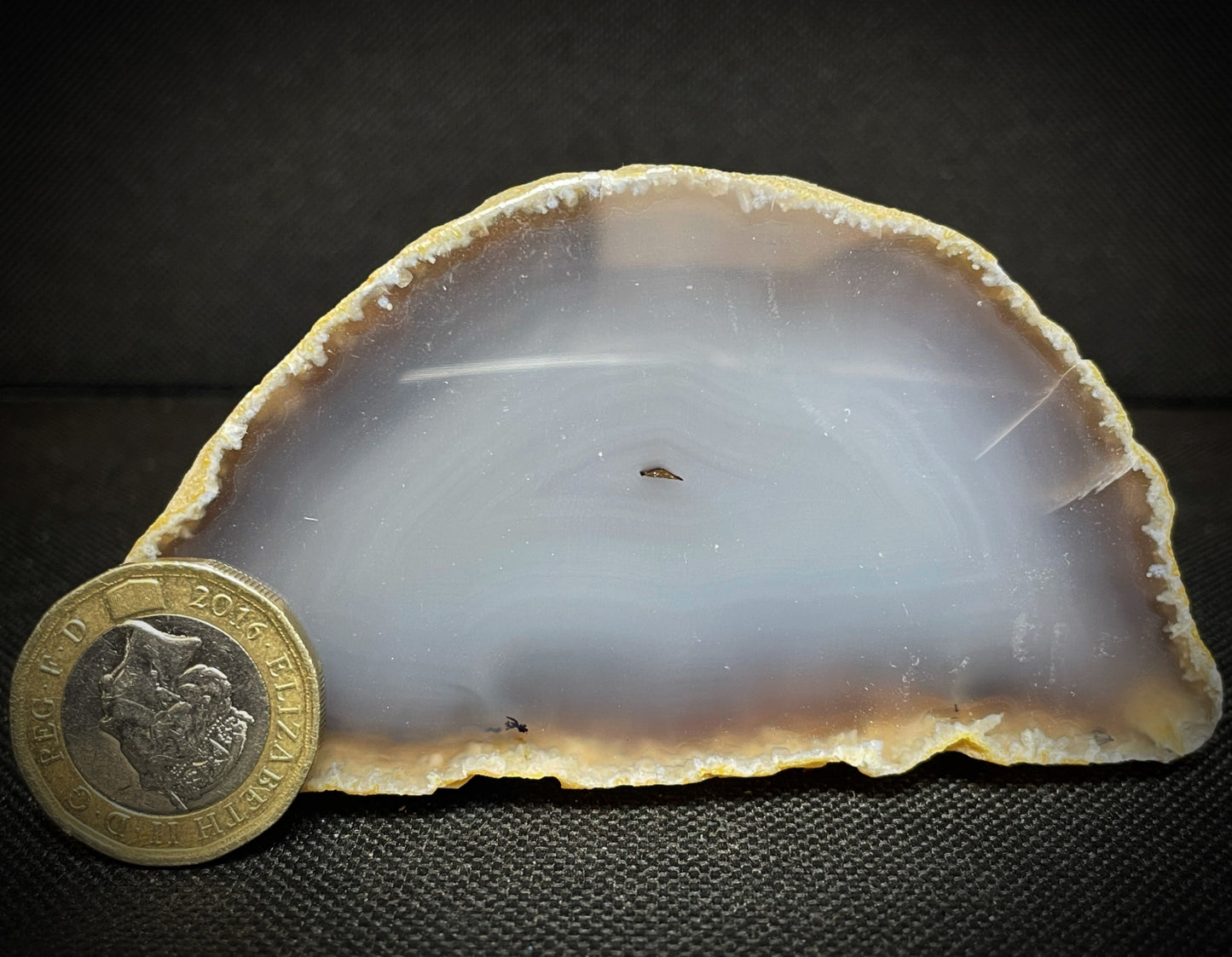 Gorgeous Polished Dyed Grey Agate Geode Crystal Home Décor Statement piece