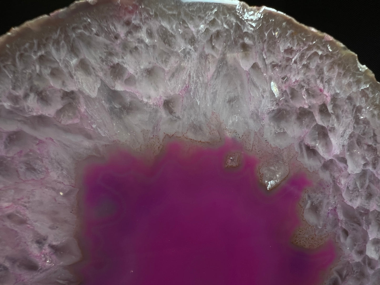 Polished Dyed Pink Agate Geode- Home Decor, Statement Piece