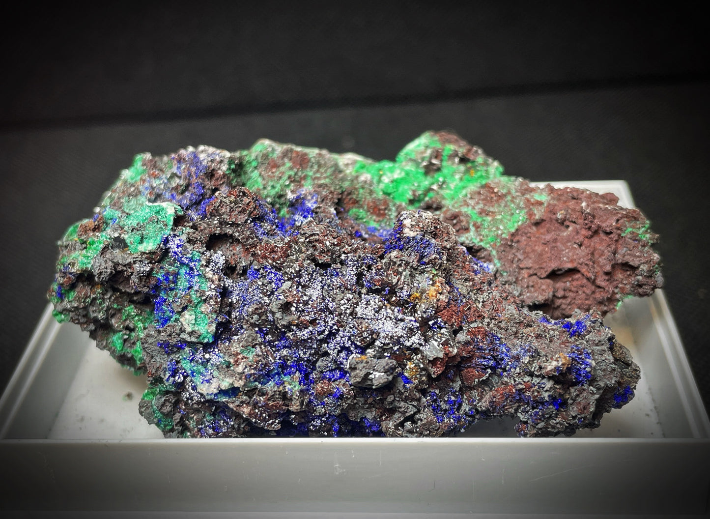 Natural Raw Azurite and Malachite From Madagascar