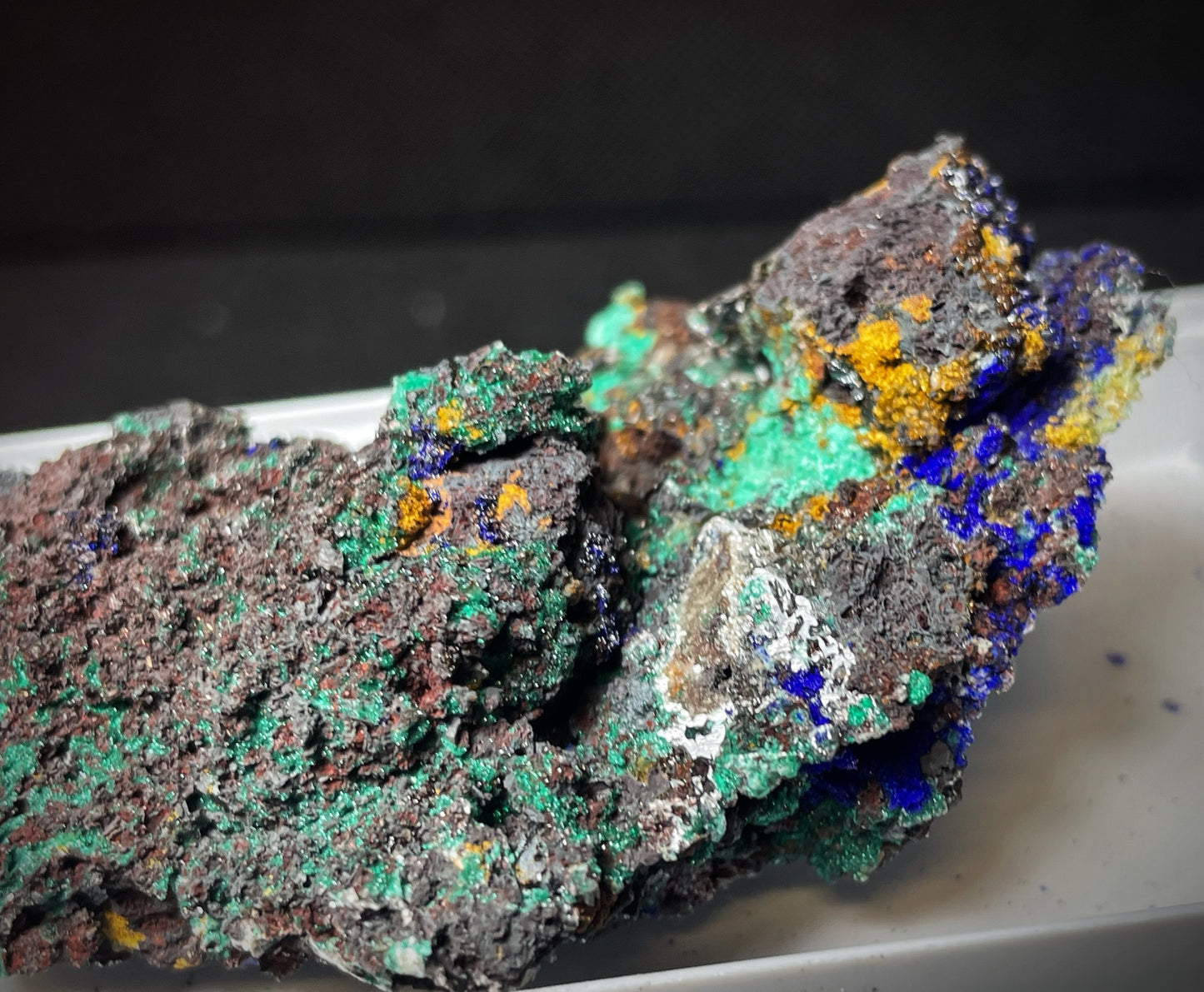 Natural Raw Azurite and Malachite From Madagascar