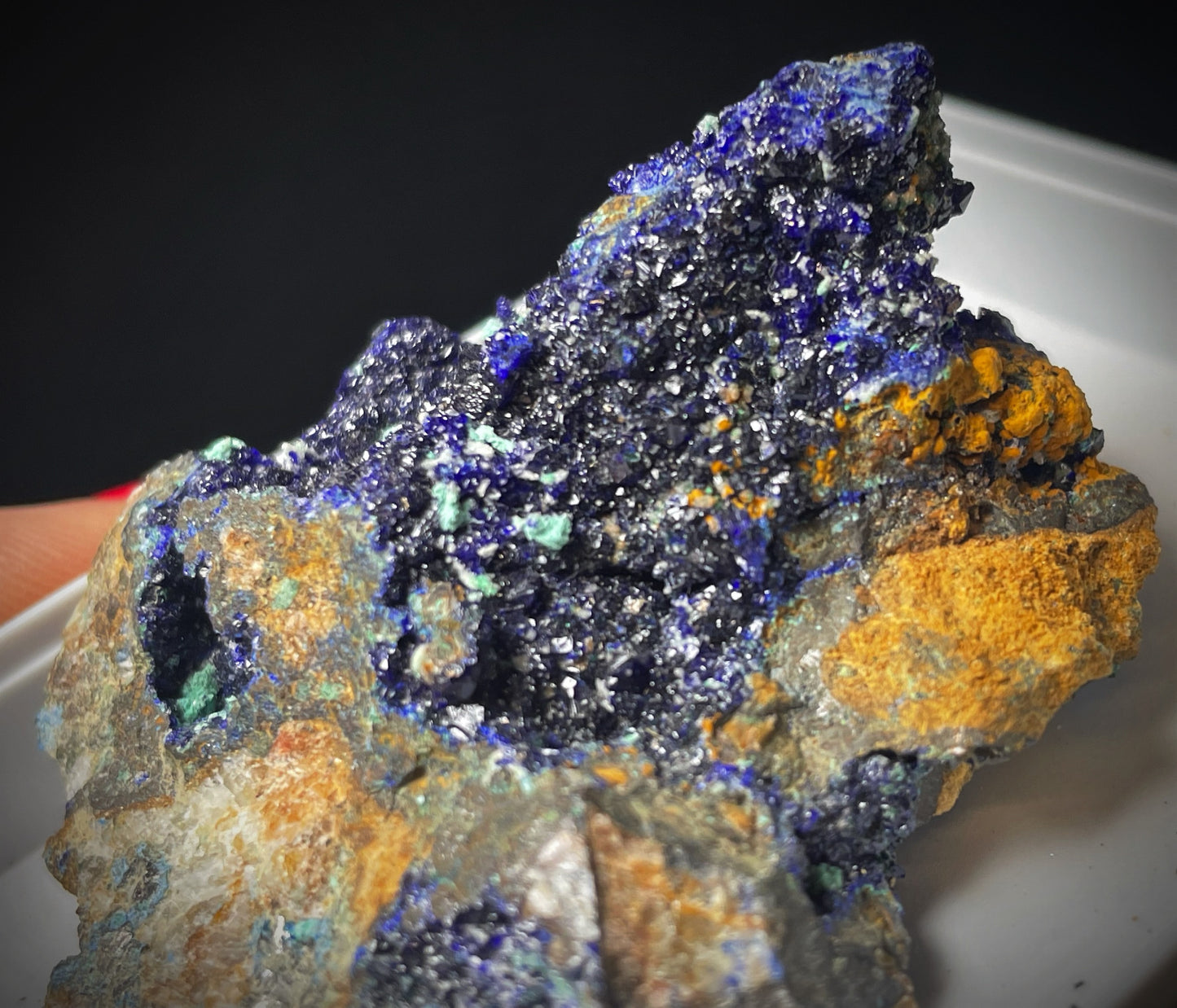 Natural Raw Azurite and Malachite From Madagascar