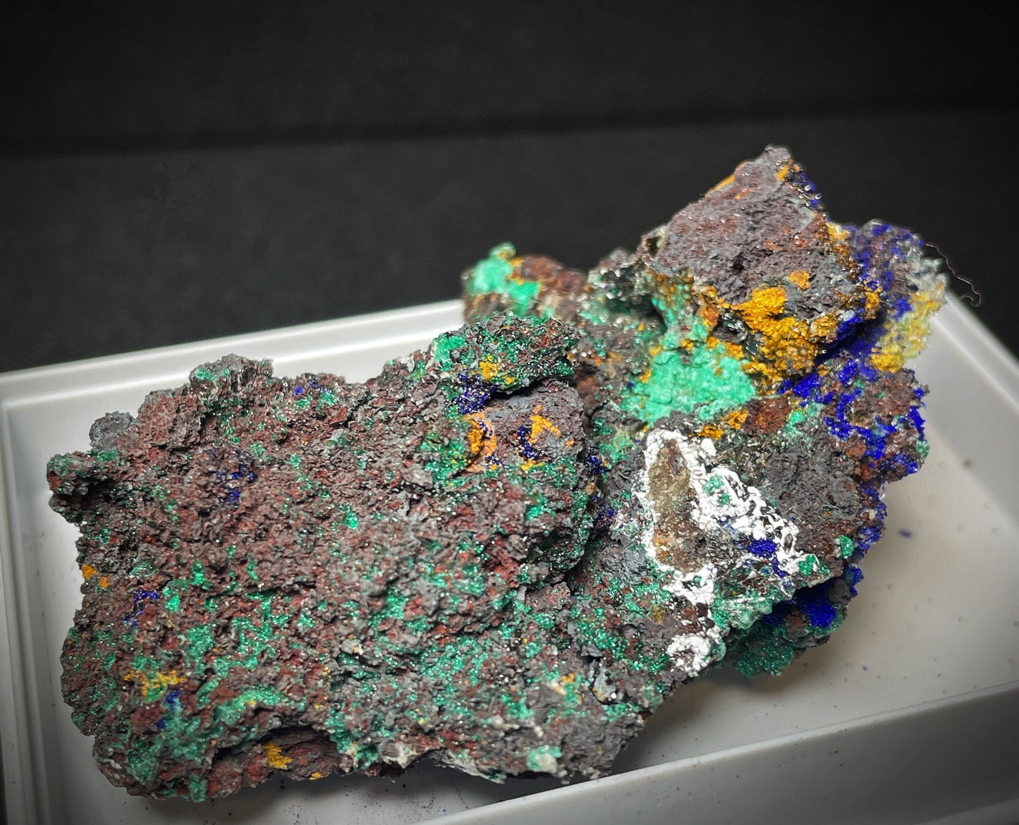 Natural Raw Azurite and Malachite From Madagascar
