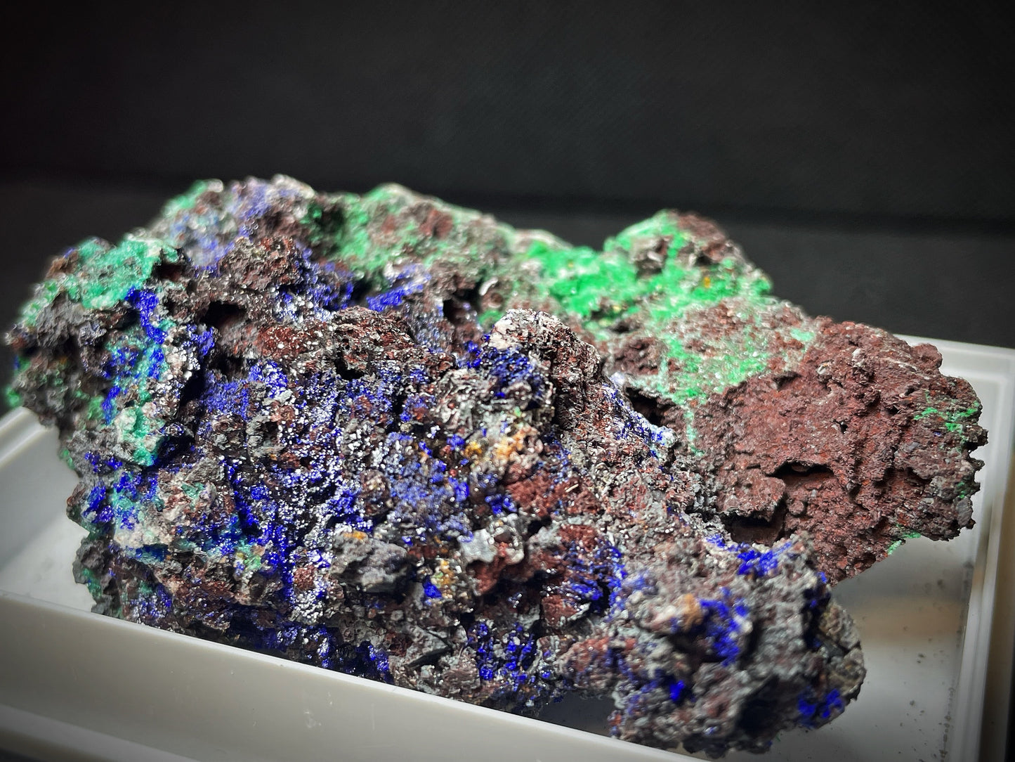 Natural Raw Azurite and Malachite From Madagascar